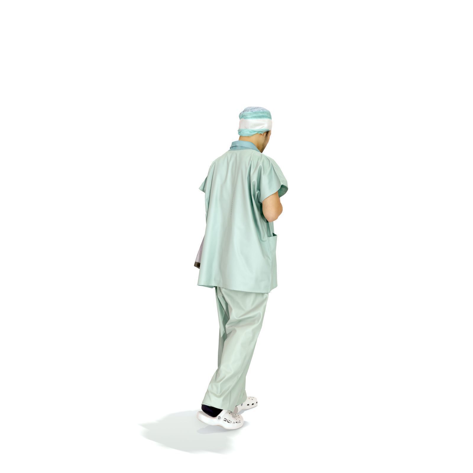 Doctor Walking Drinking Coffee Tea WMan0310-HD2-O02P01-S 3D model_74