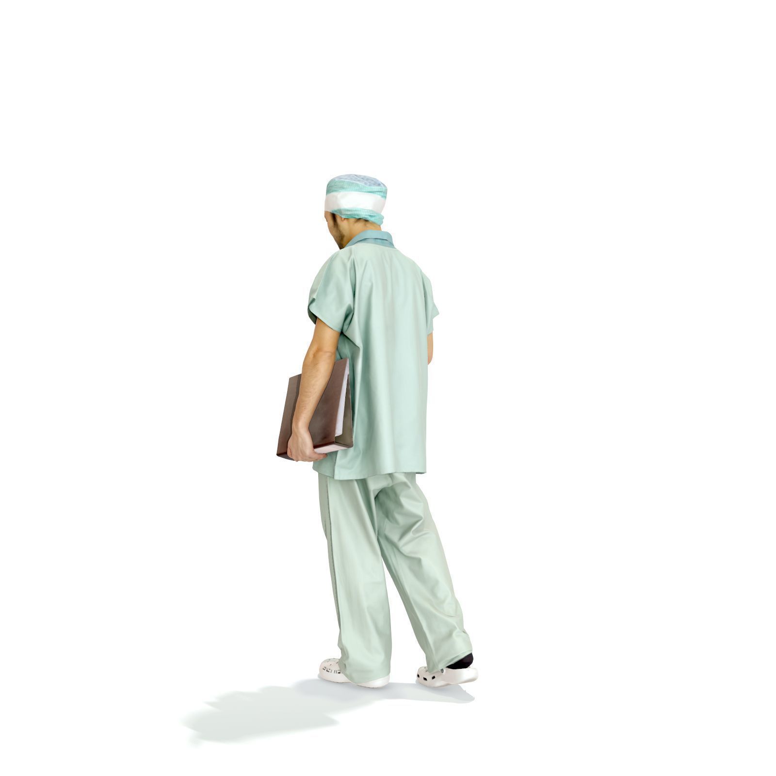 Doctor Walking Drinking Coffee Tea WMan0310-HD2-O02P01-S 3D model_17