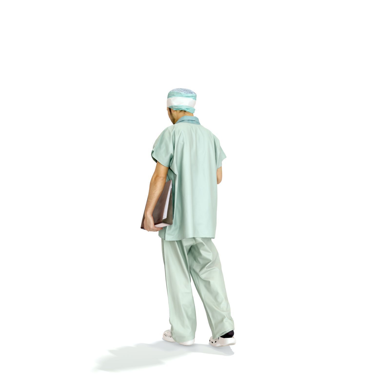 Doctor Walking Drinking Coffee Tea WMan0310-HD2-O02P01-S 3D model_31