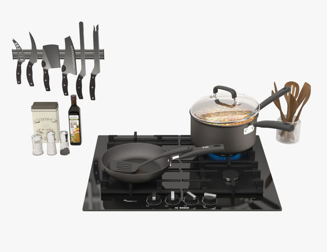Kitchen Set 02 3D model