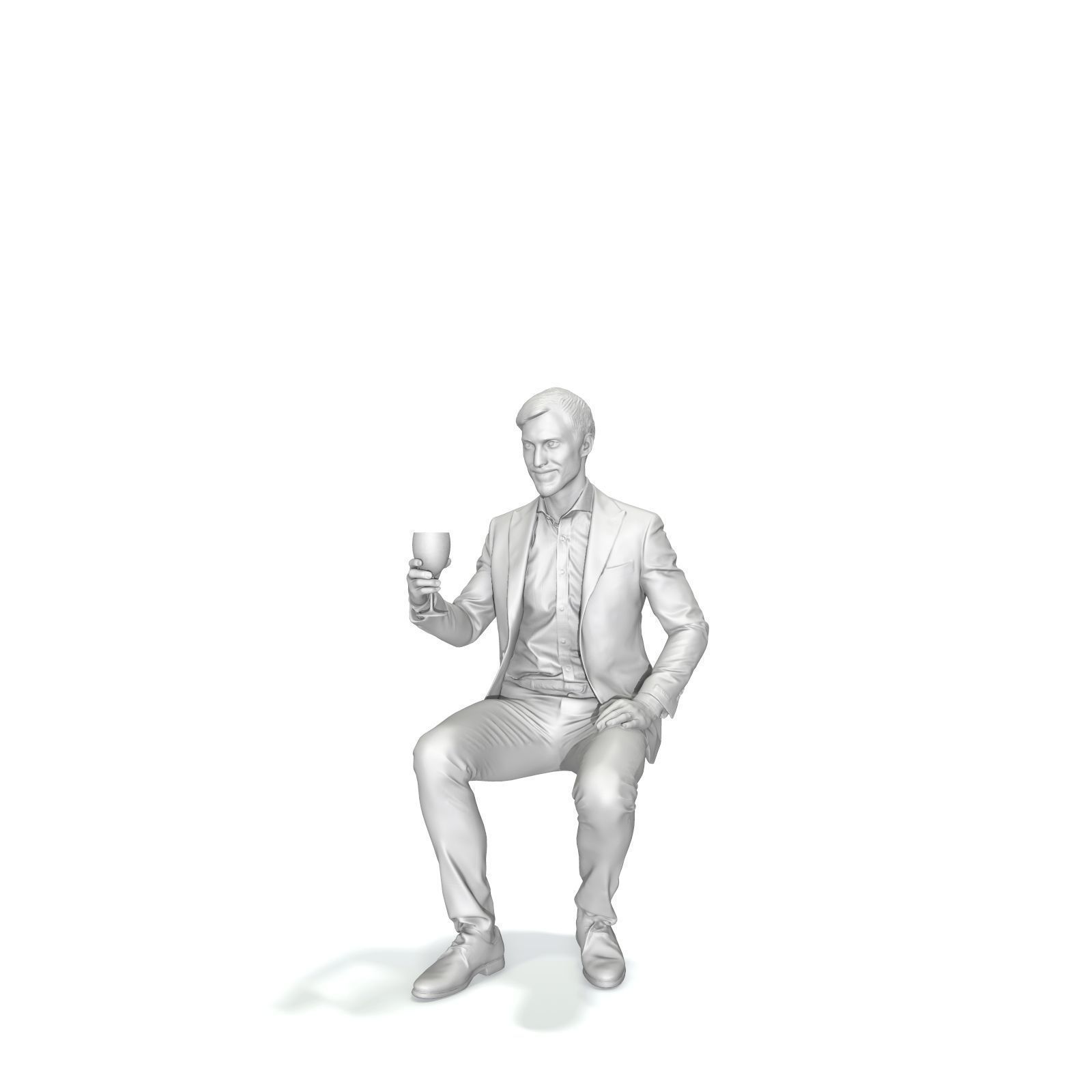 Sitting Elegant Man Cheering with Glass EMan0313-HD2-O03P01-S 3D model_19