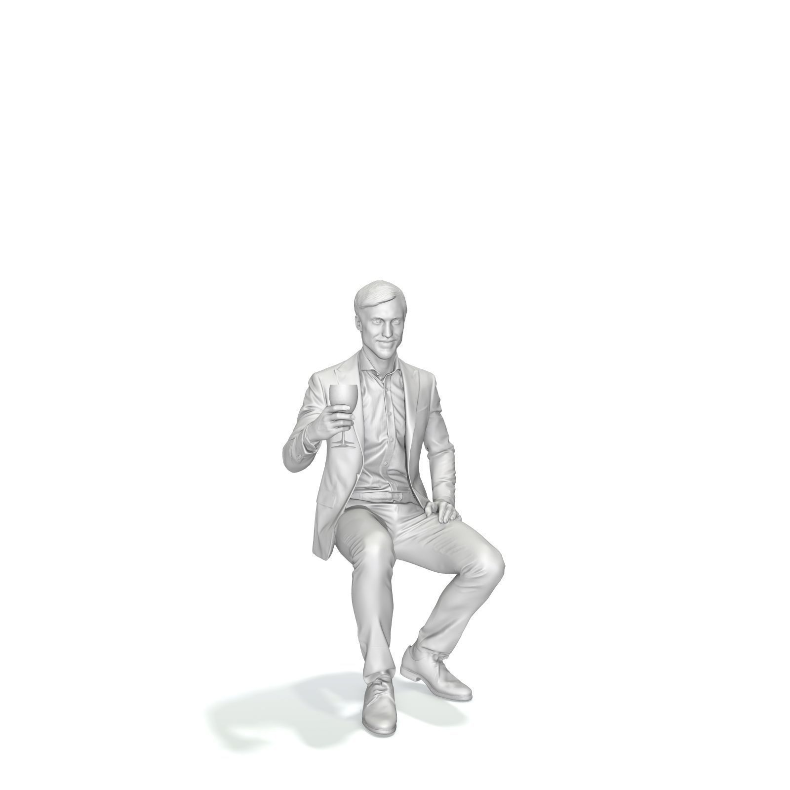 Sitting Elegant Man Cheering with Glass EMan0313-HD2-O03P01-S 3D model_32