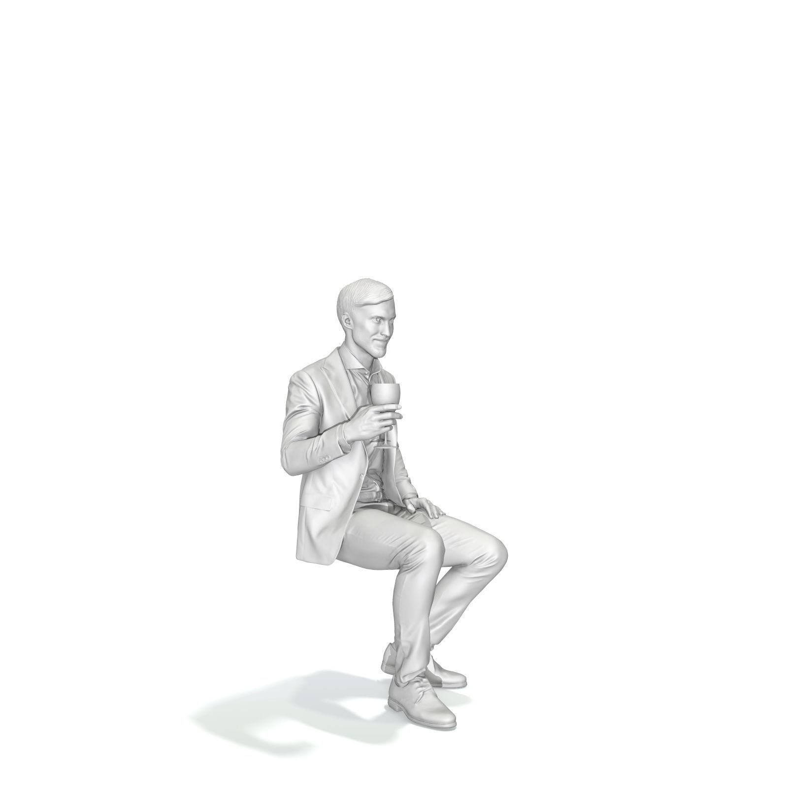 Sitting Elegant Man Cheering with Glass EMan0313-HD2-O03P01-S 3D model_8