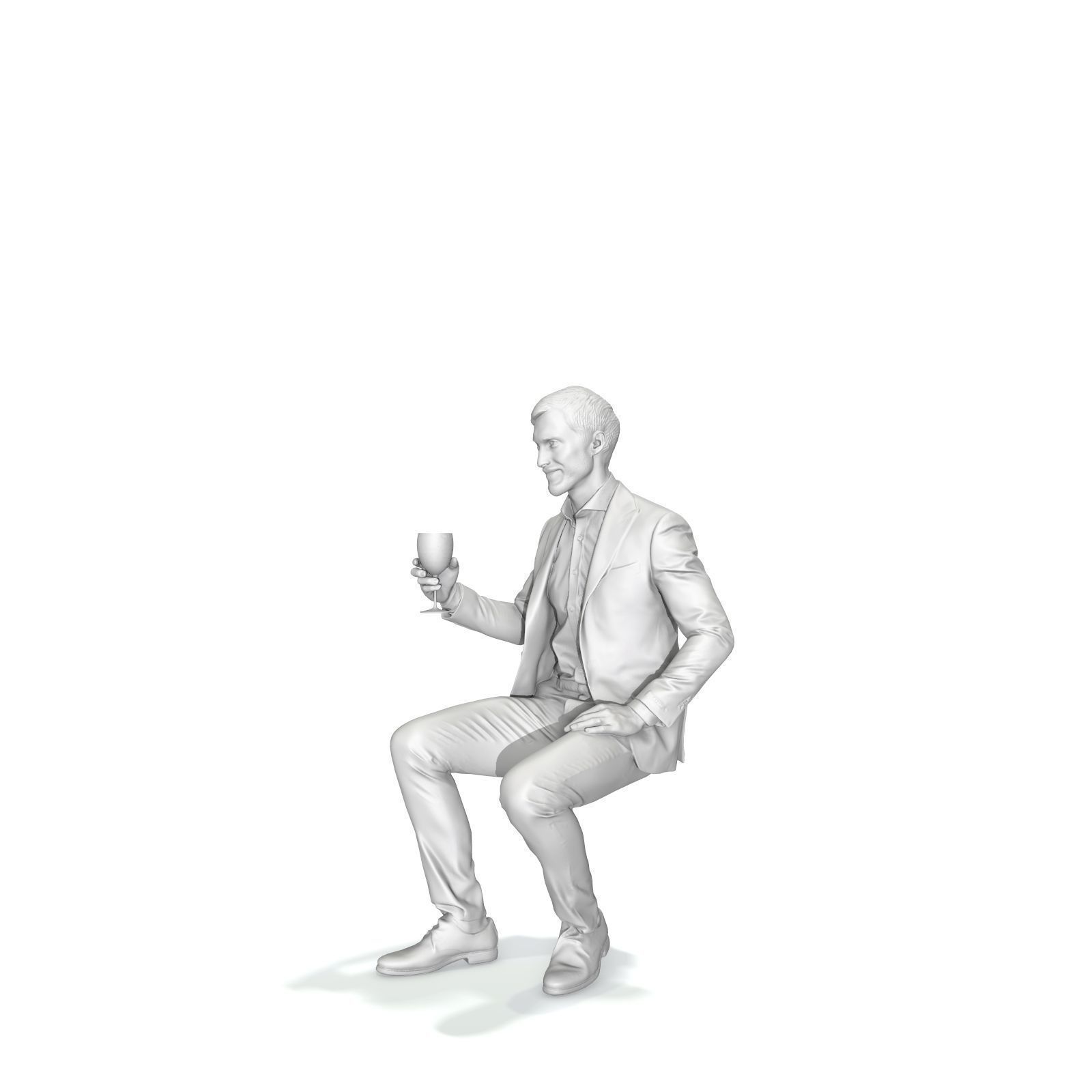 Sitting Elegant Man Cheering with Glass EMan0313-HD2-O03P01-S 3D model_61