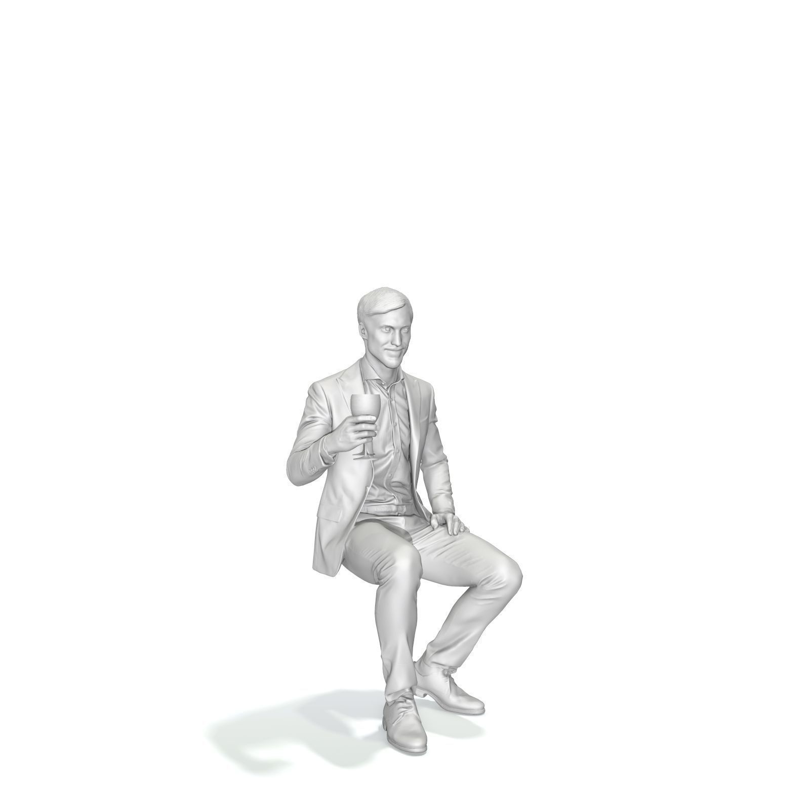 Sitting Elegant Man Cheering with Glass EMan0313-HD2-O03P01-S 3D model_22
