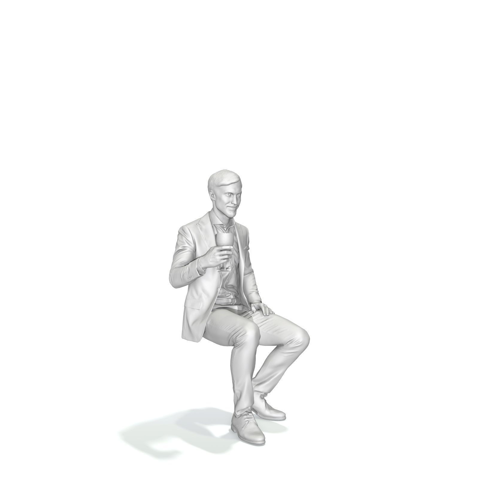 Sitting Elegant Man Cheering with Glass EMan0313-HD2-O03P01-S 3D model_41
