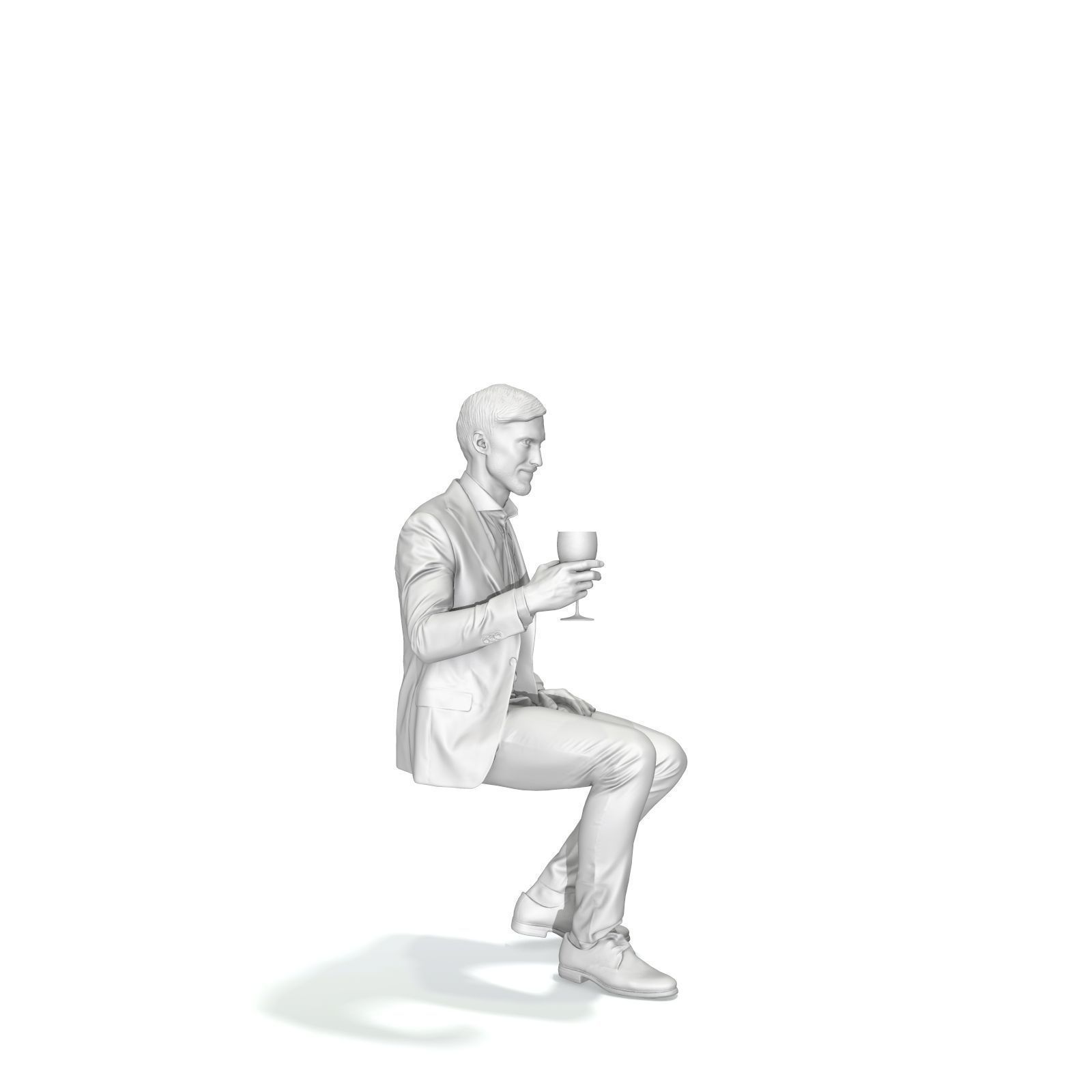 Sitting Elegant Man Cheering with Glass EMan0313-HD2-O03P01-S 3D model_17