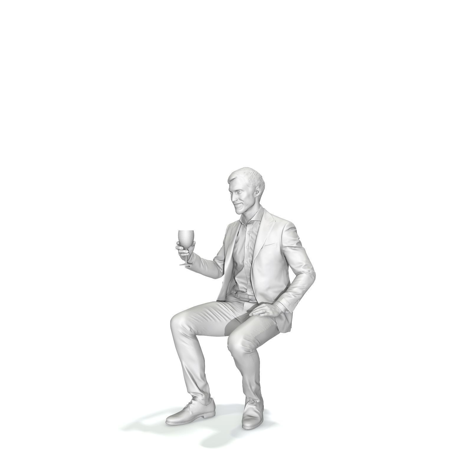 Sitting Elegant Man Cheering with Glass EMan0313-HD2-O03P01-S 3D model_45
