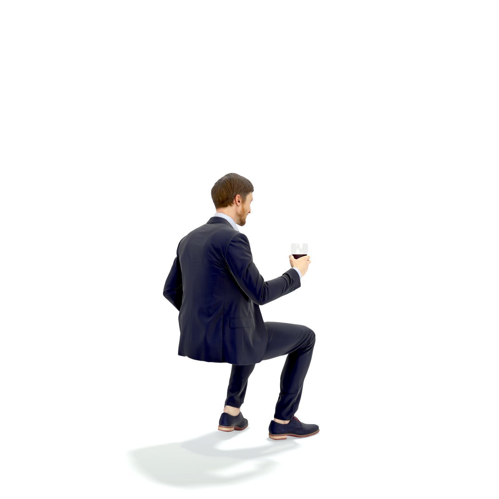 Sitting Elegant Man Cheering with Glass EMan0313-HD2-O03P01-S 3D model_7