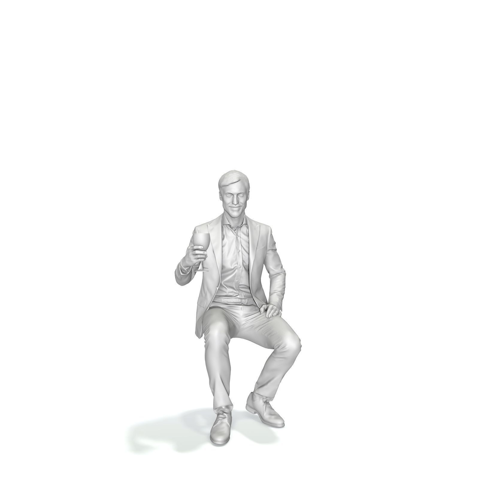Sitting Elegant Man Cheering with Glass EMan0313-HD2-O03P01-S 3D model_42