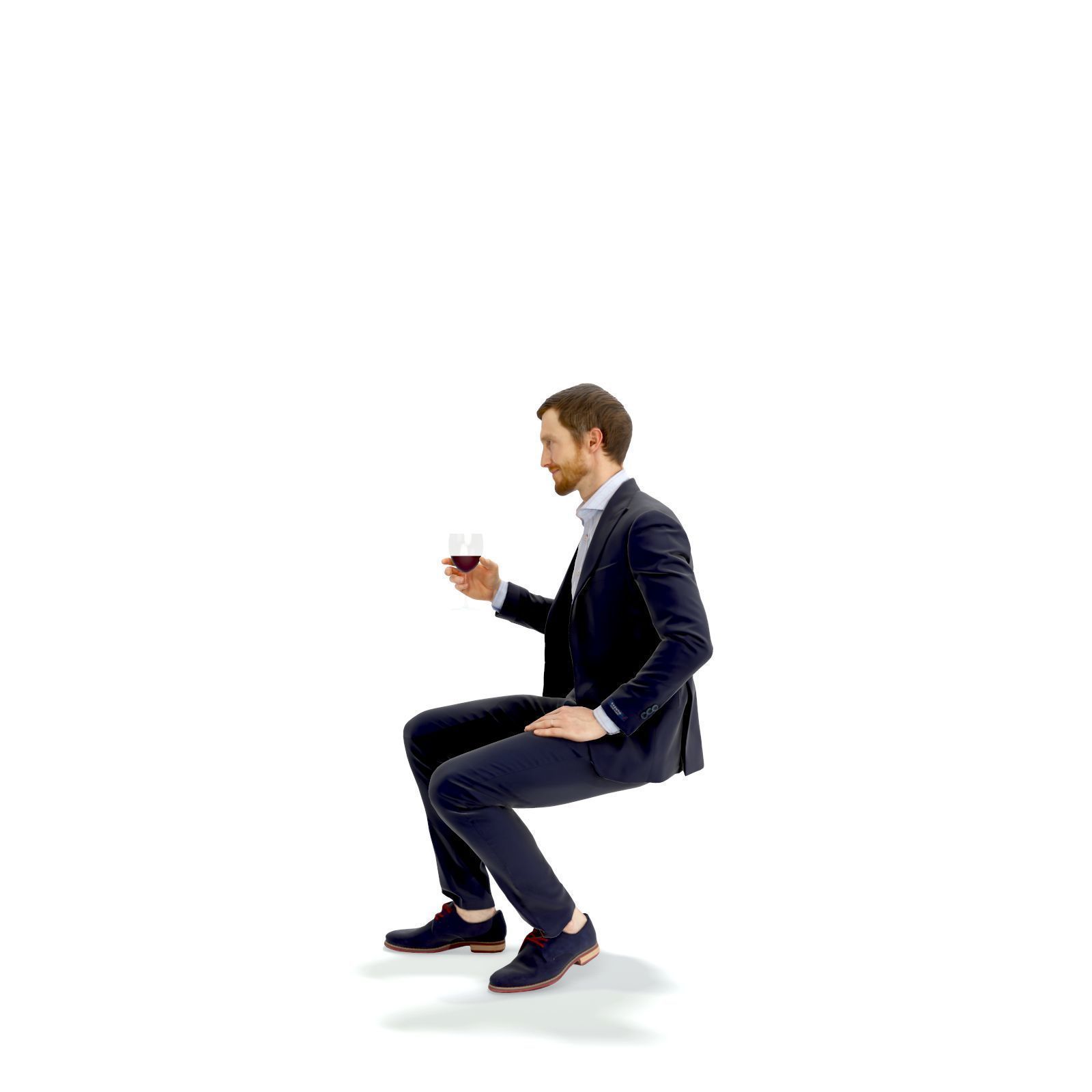 Sitting Elegant Man Cheering with Glass EMan0313-HD2-O03P01-S 3D model_18