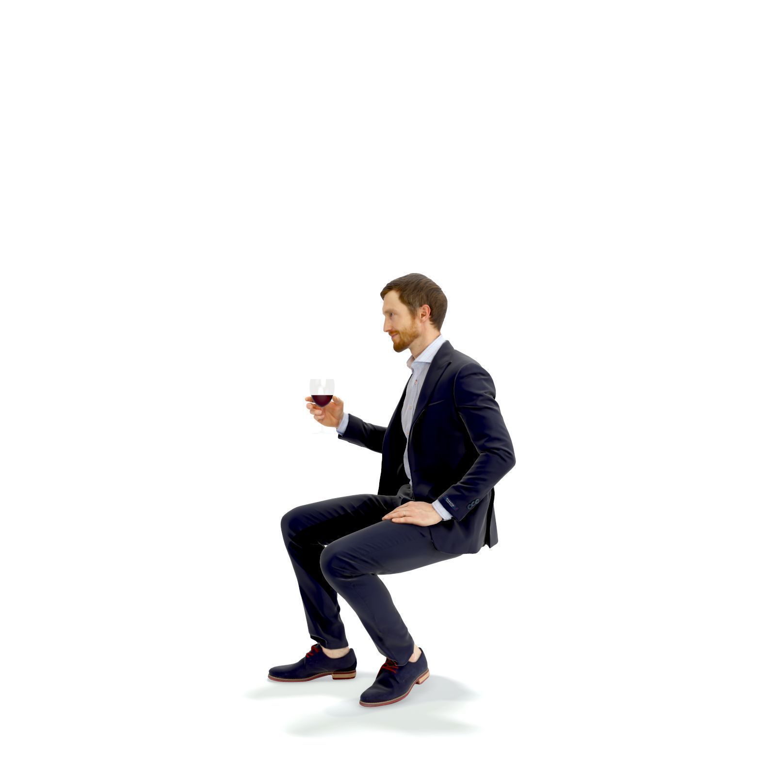 Sitting Elegant Man Cheering with Glass EMan0313-HD2-O03P01-S 3D model_24