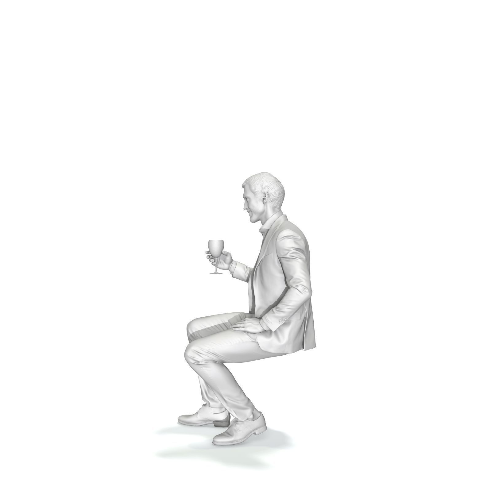 Sitting Elegant Man Cheering with Glass EMan0313-HD2-O03P01-S 3D model_5