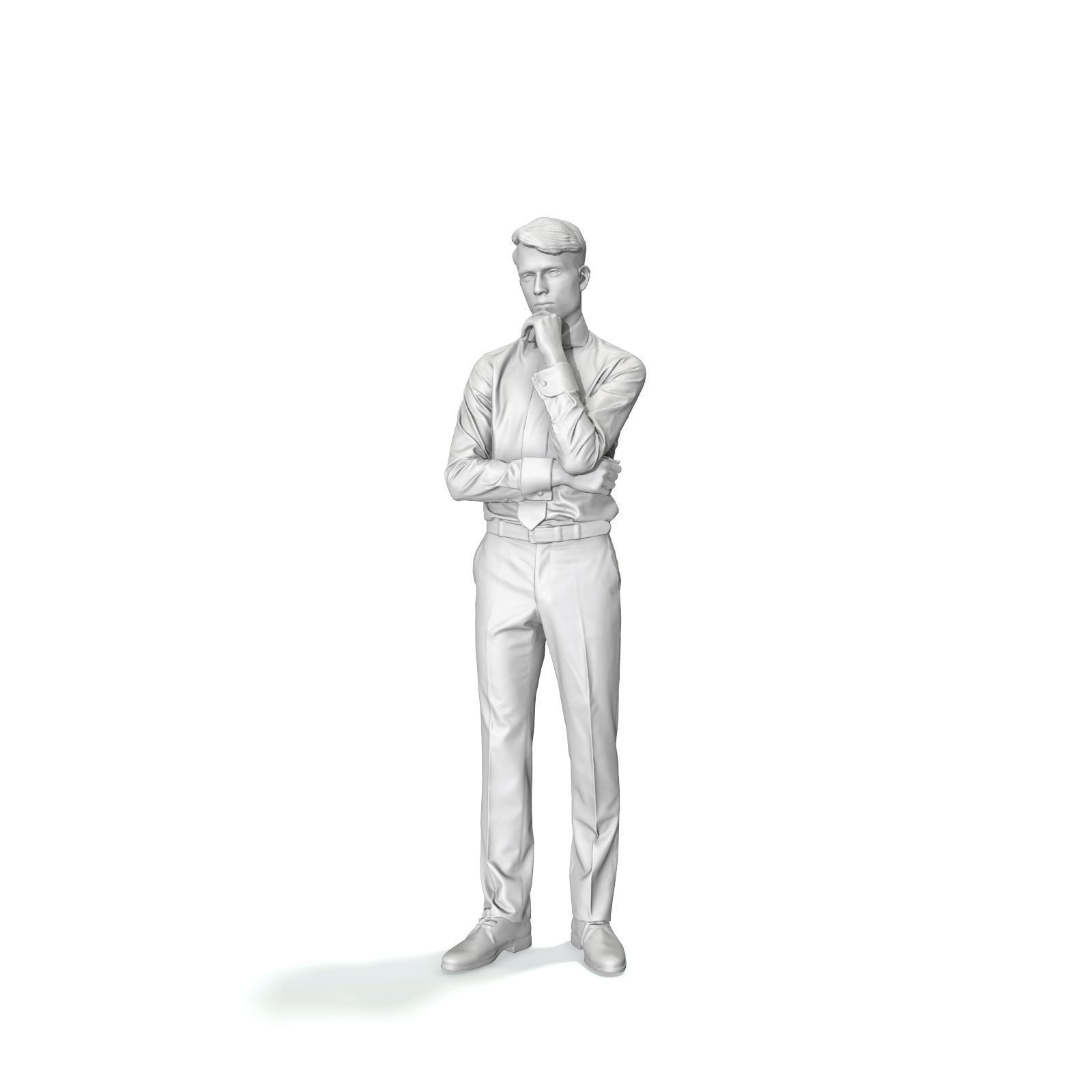 Business Man Standing Thinking EMan0312-HD2-O04P01-S 3D model_73