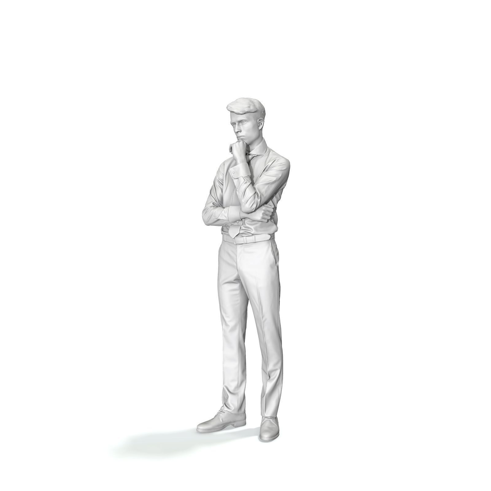 Business Man Standing Thinking EMan0312-HD2-O04P01-S 3D model_8