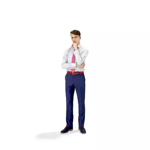 Business Man Standing Thinking EMan0312-HD2-O04P01-S 3D model