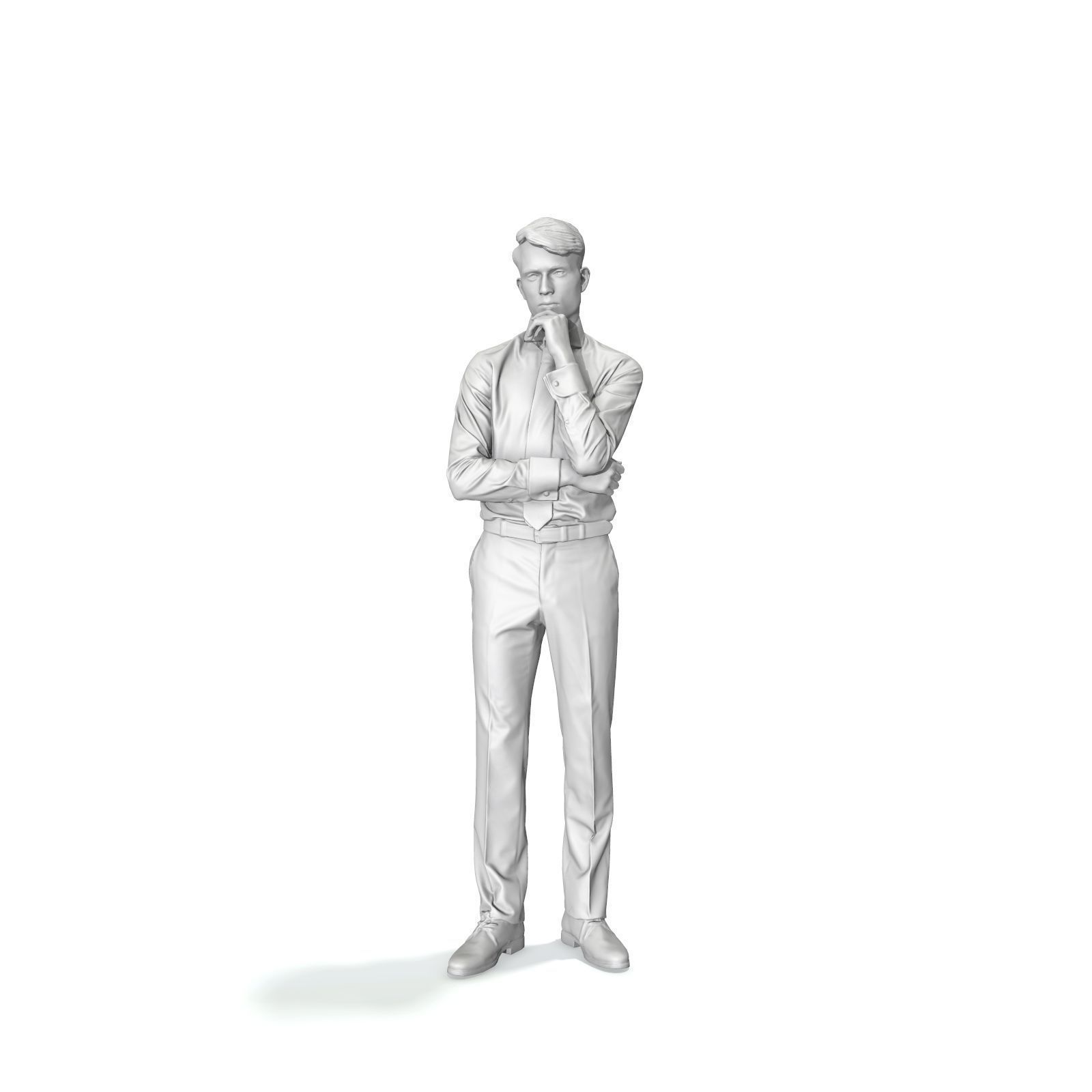 Business Man Standing Thinking EMan0312-HD2-O04P01-S 3D model_50
