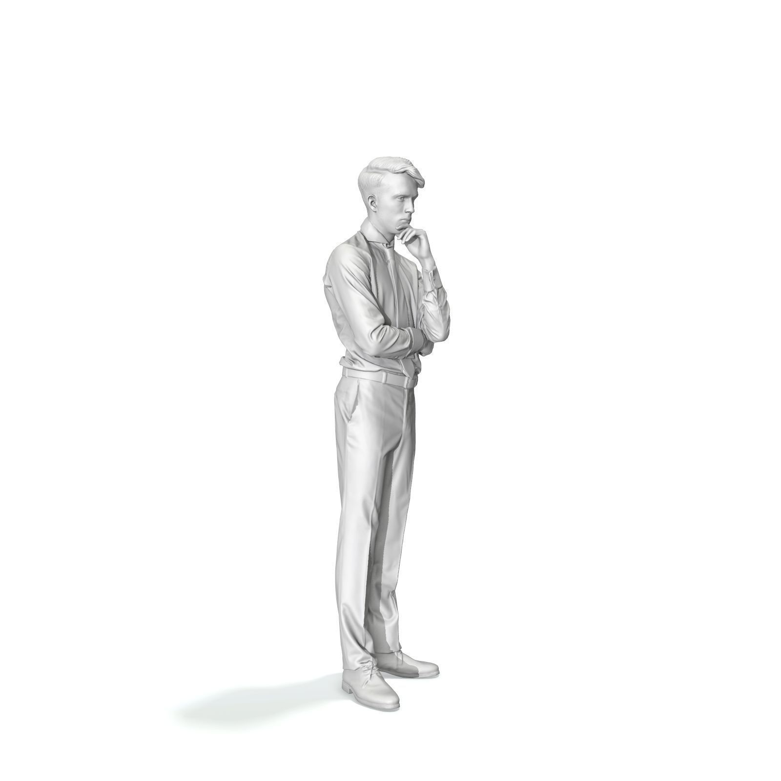 Business Man Standing Thinking EMan0312-HD2-O04P01-S 3D model_22