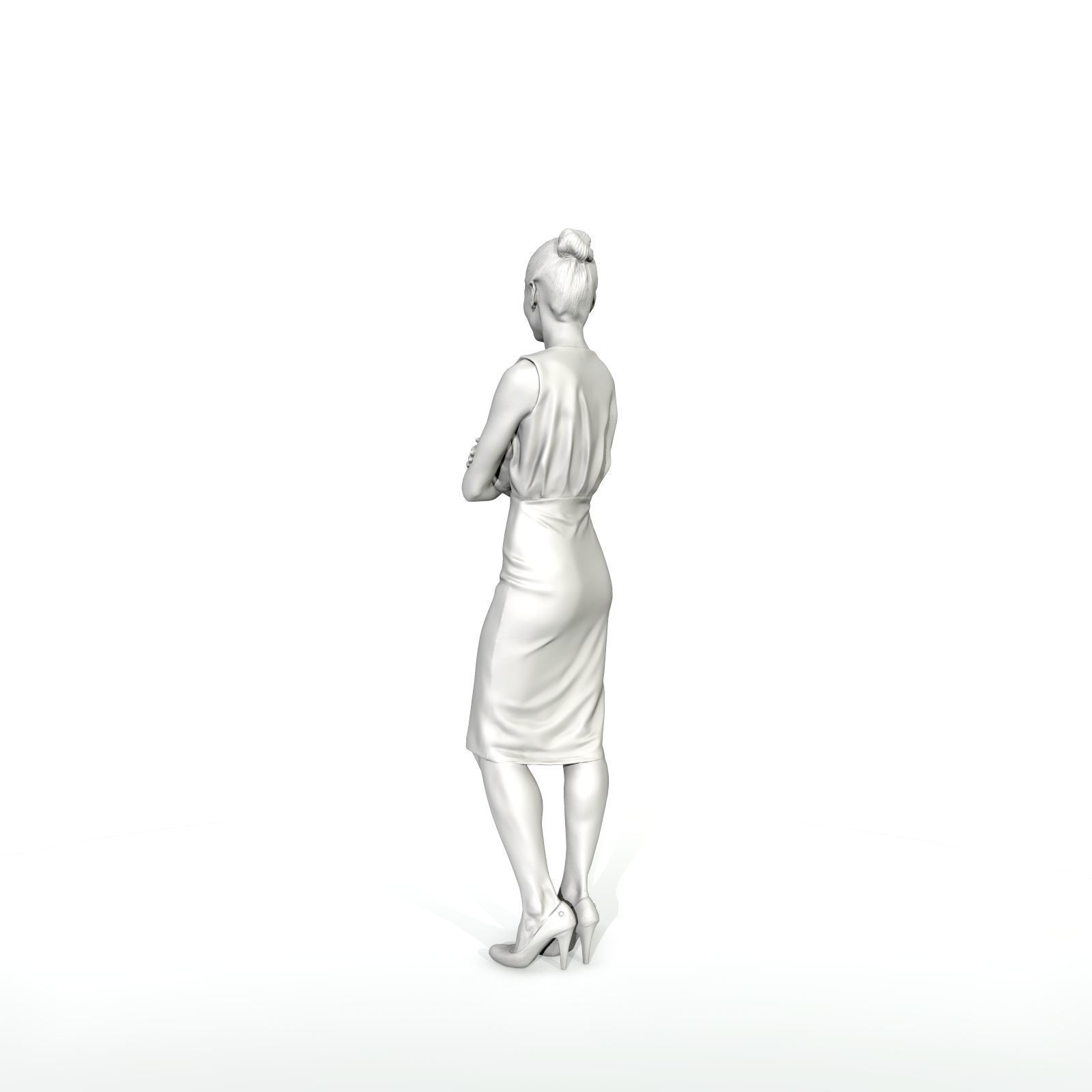 Smiling Business Woman with Long Skirt BWom0315-HD2-O01P01-S 3D model_19