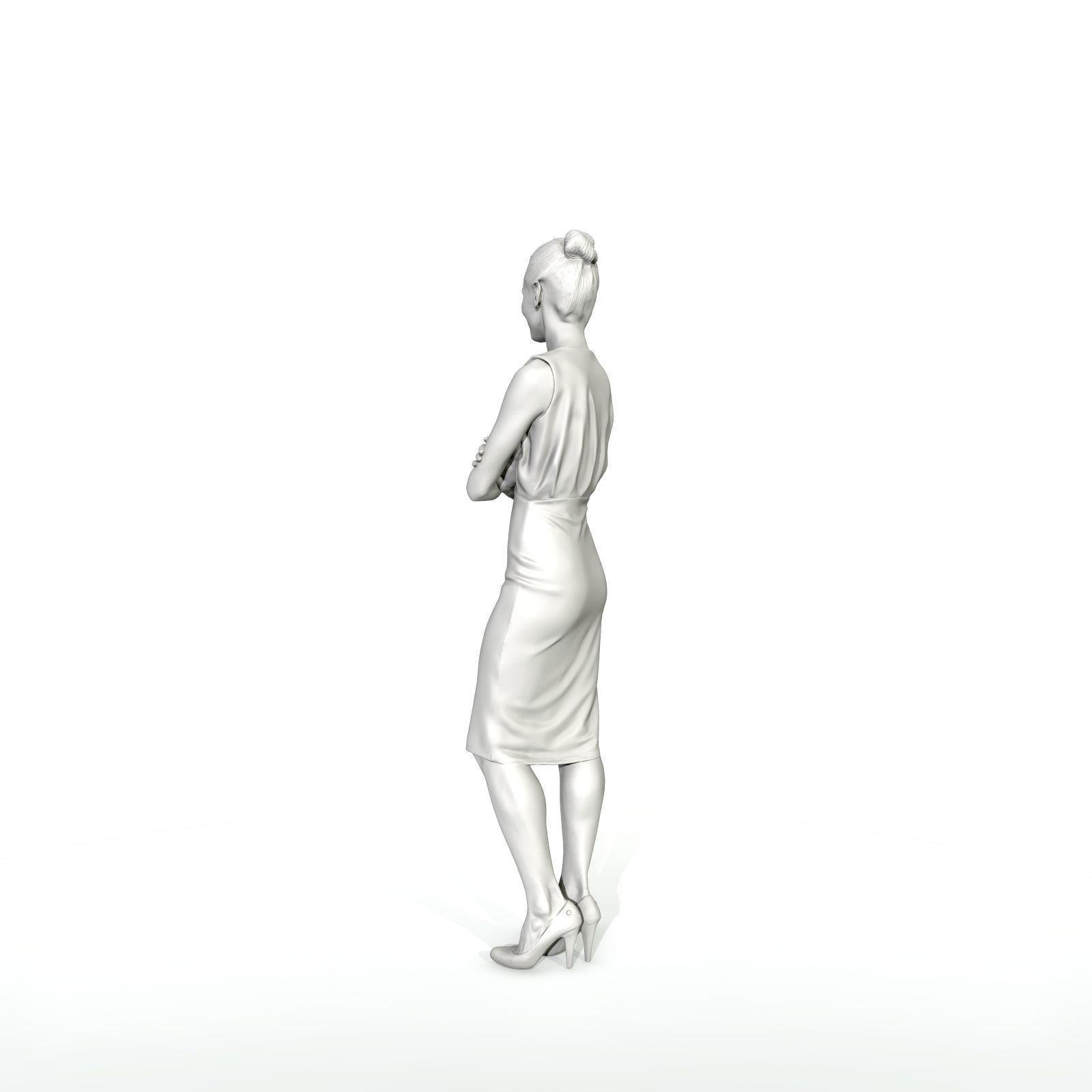 Smiling Business Woman with Long Skirt BWom0315-HD2-O01P01-S 3D model_17