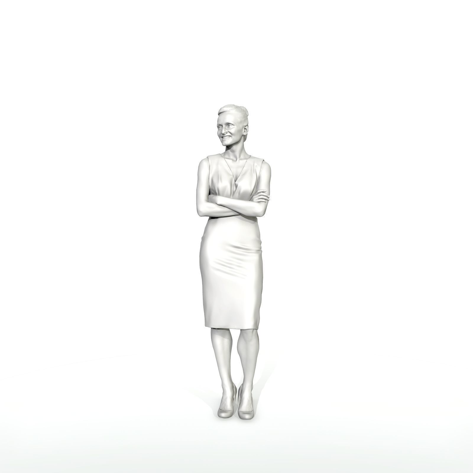 Smiling Business Woman with Long Skirt BWom0315-HD2-O01P01-S 3D model_24