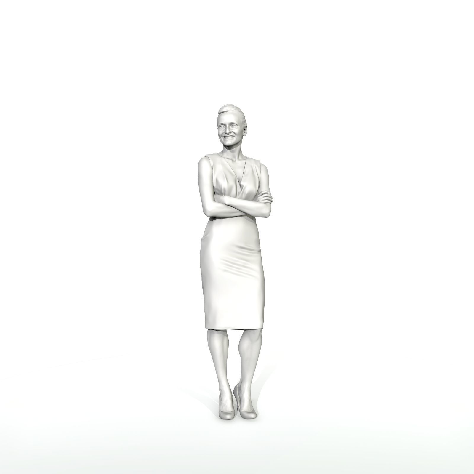 Smiling Business Woman with Long Skirt BWom0315-HD2-O01P01-S 3D model_22