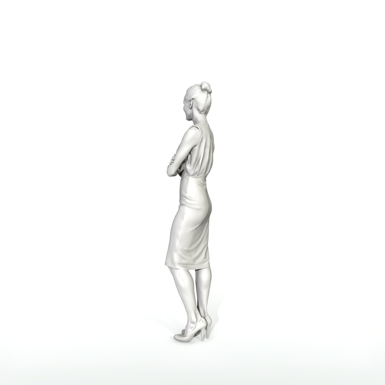 Smiling Business Woman with Long Skirt BWom0315-HD2-O01P01-S 3D model_43