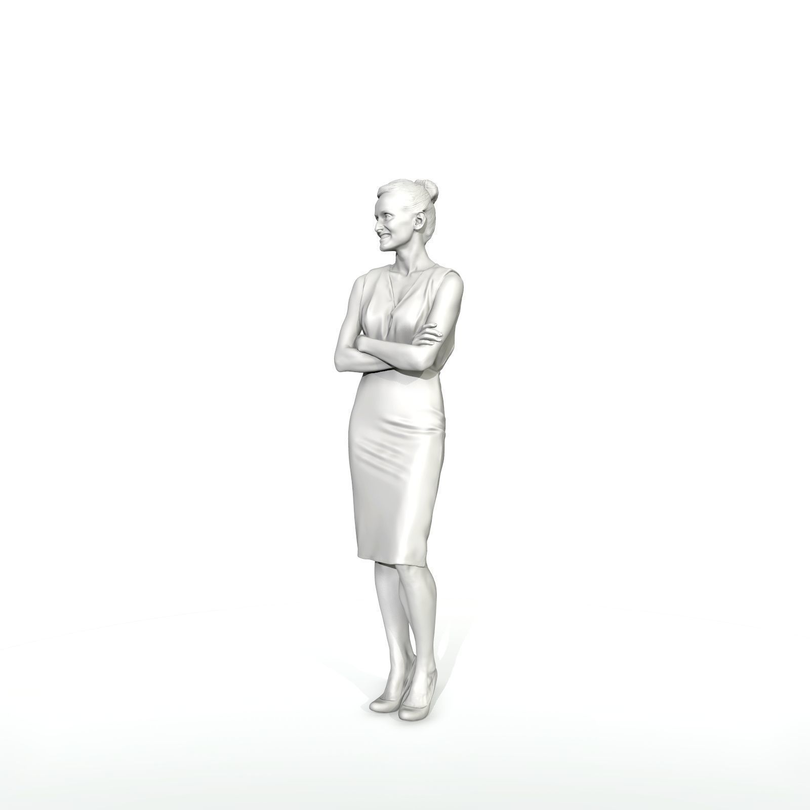 Smiling Business Woman with Long Skirt BWom0315-HD2-O01P01-S 3D model_10