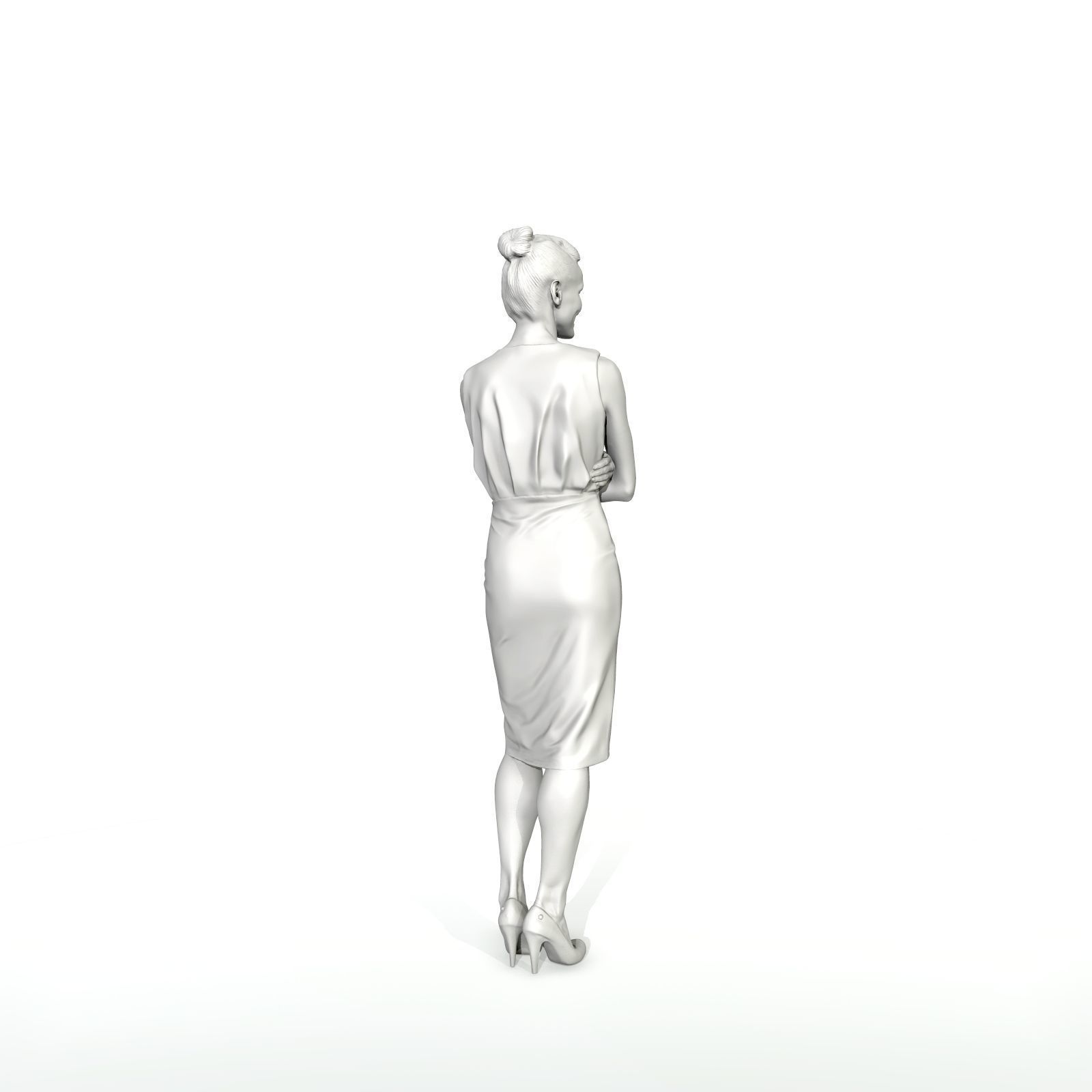 Smiling Business Woman with Long Skirt BWom0315-HD2-O01P01-S 3D model_23