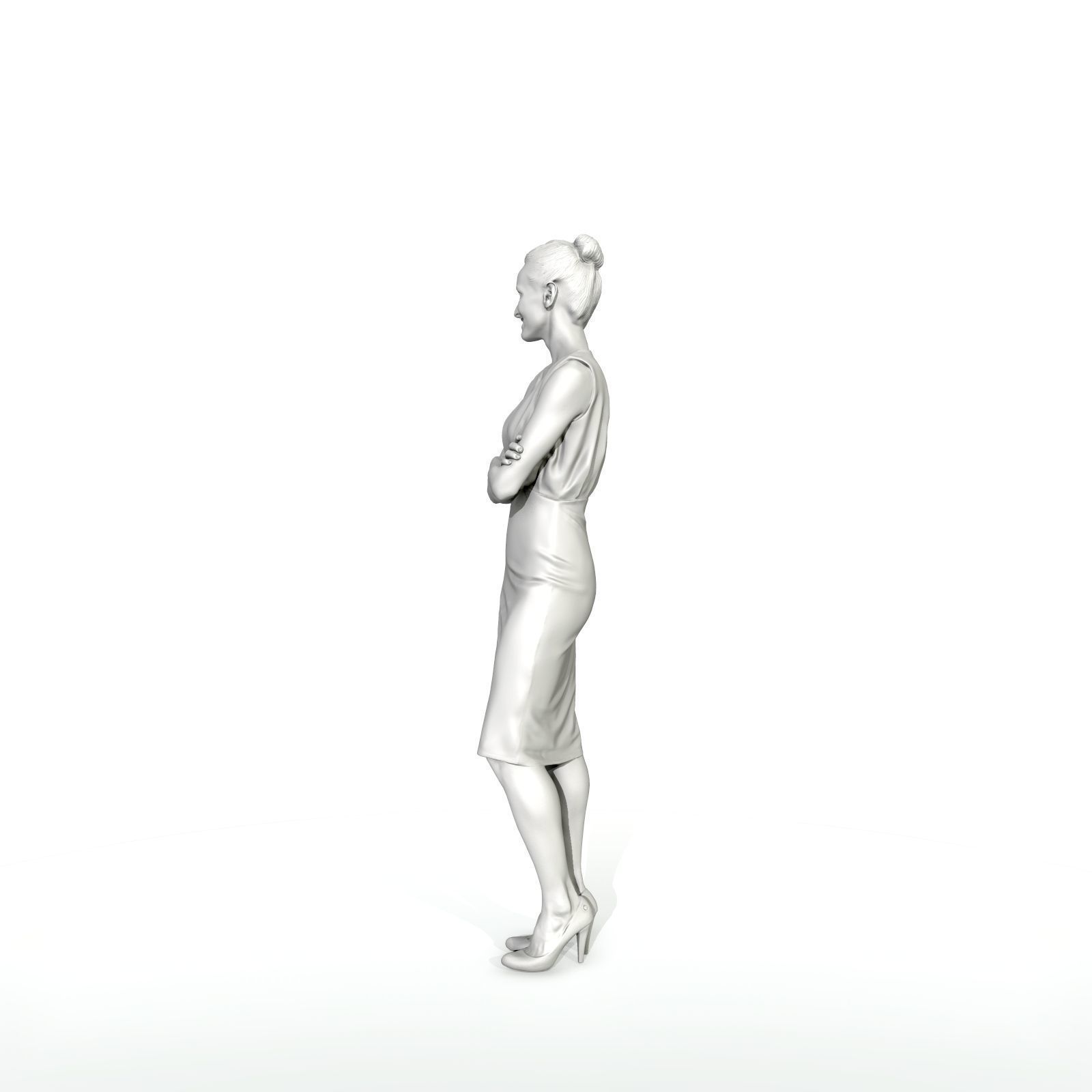 Smiling Business Woman with Long Skirt BWom0315-HD2-O01P01-S 3D model_29