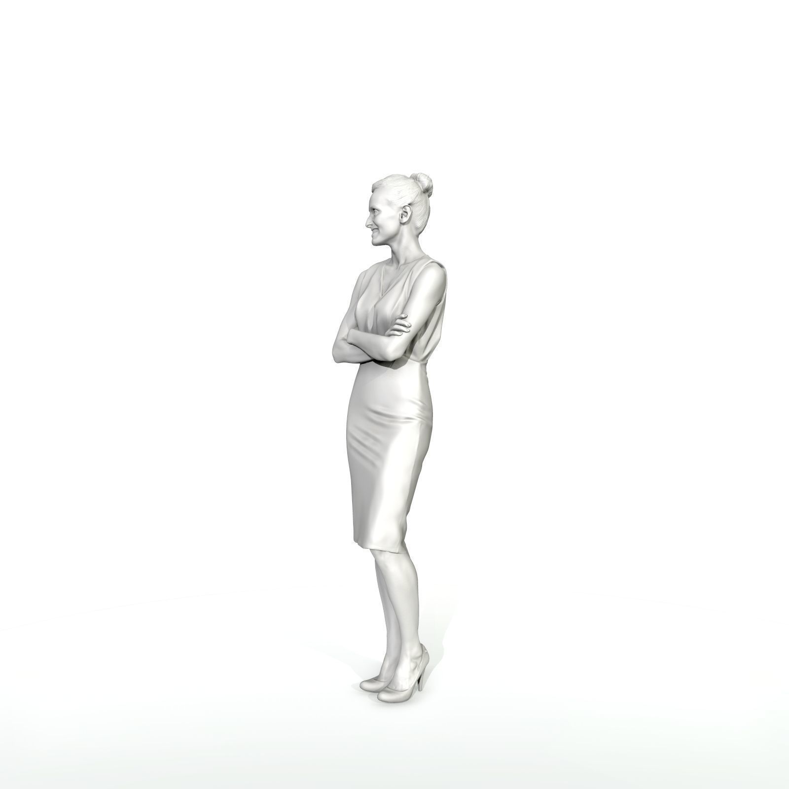 Smiling Business Woman with Long Skirt BWom0315-HD2-O01P01-S 3D model_16