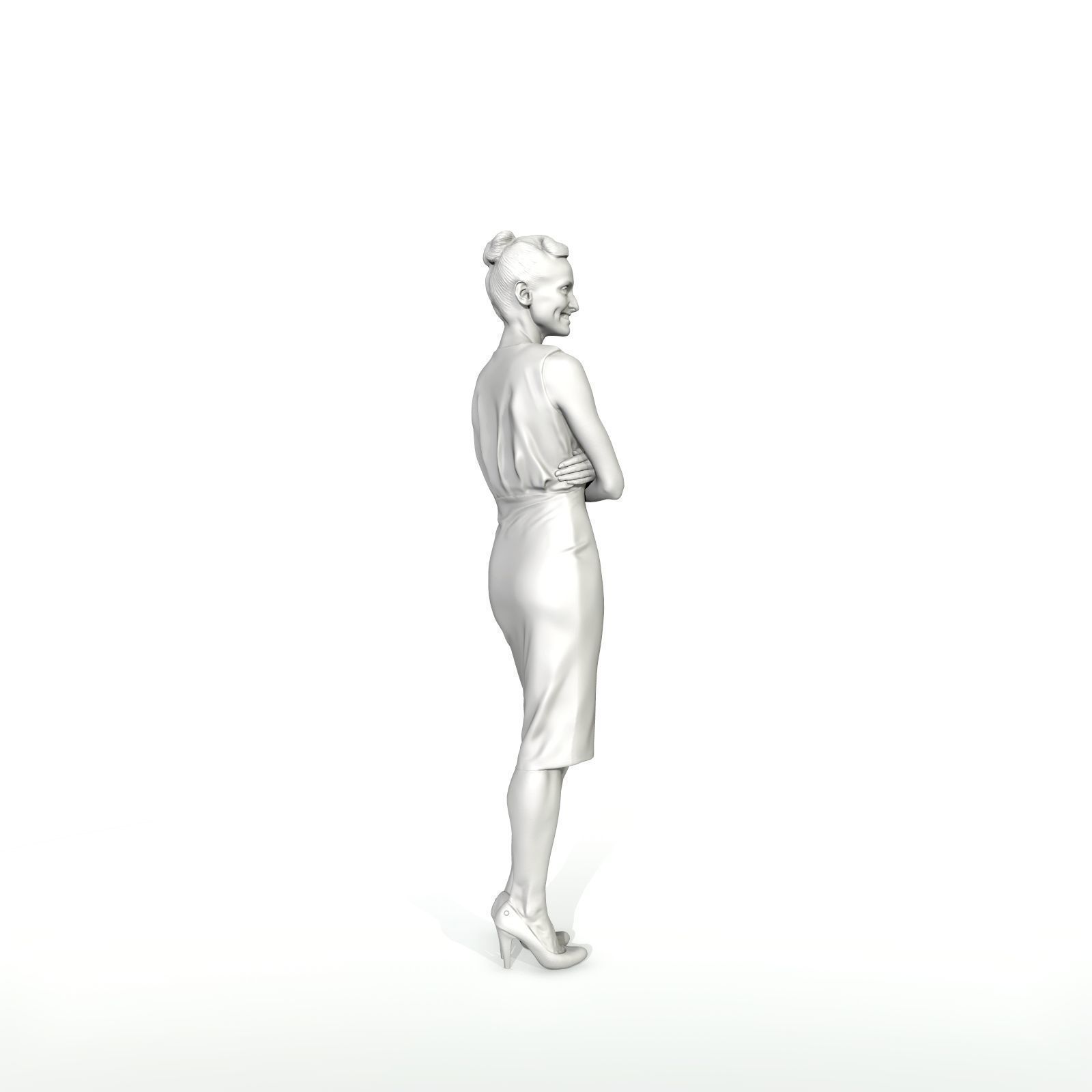 Smiling Business Woman with Long Skirt BWom0315-HD2-O01P01-S 3D model_60