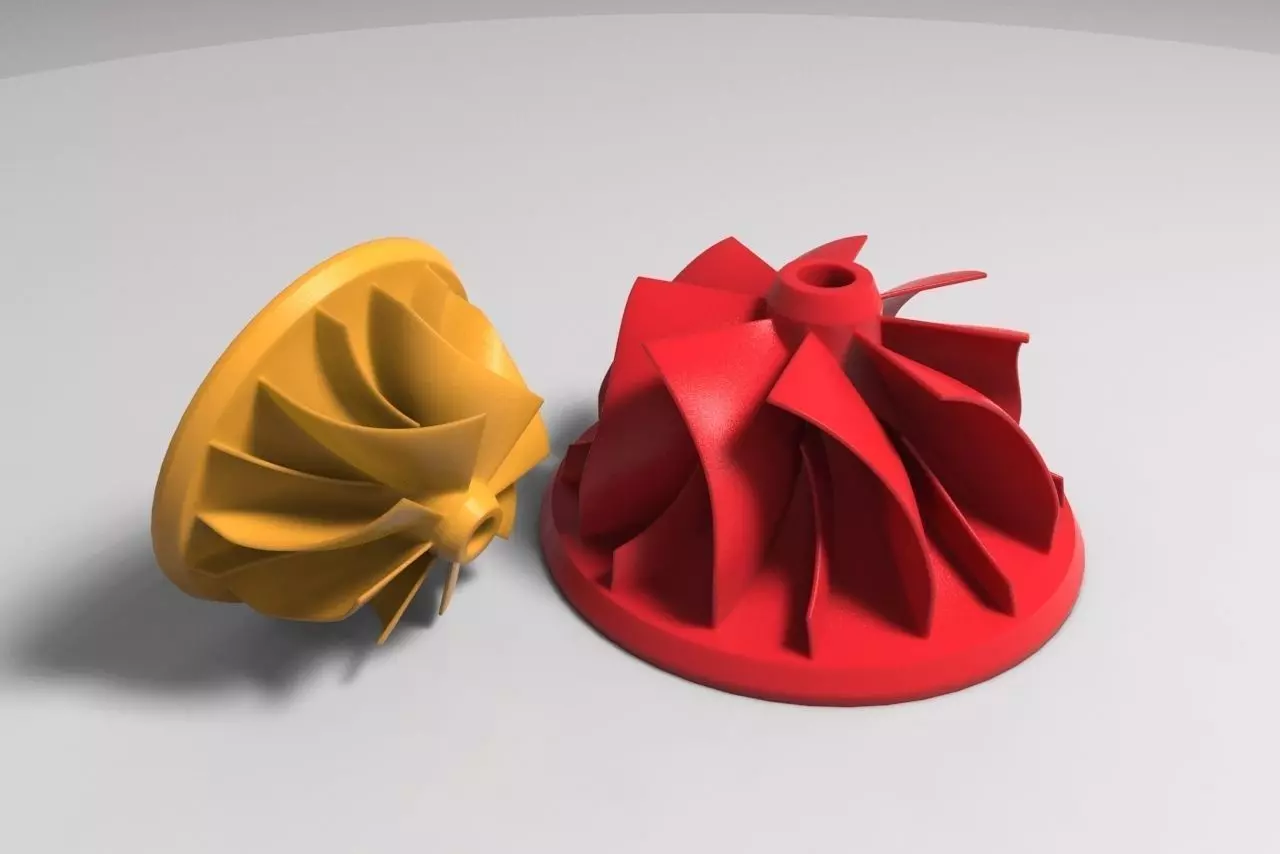 Compressor Impeller 3D print model_0