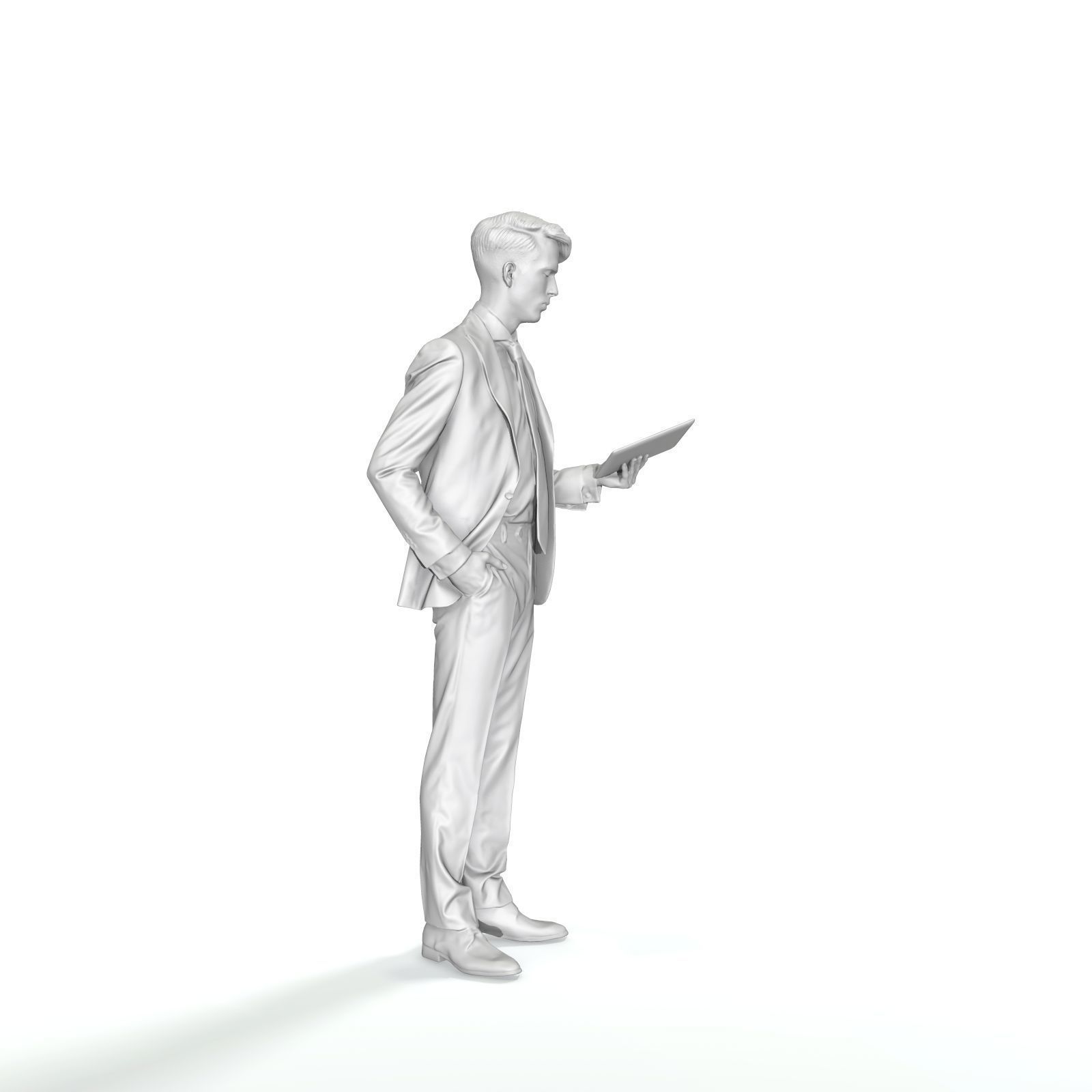 Standing Business Man Reading Tablet BMan0312-HD2-O02P01-S 3D model_42
