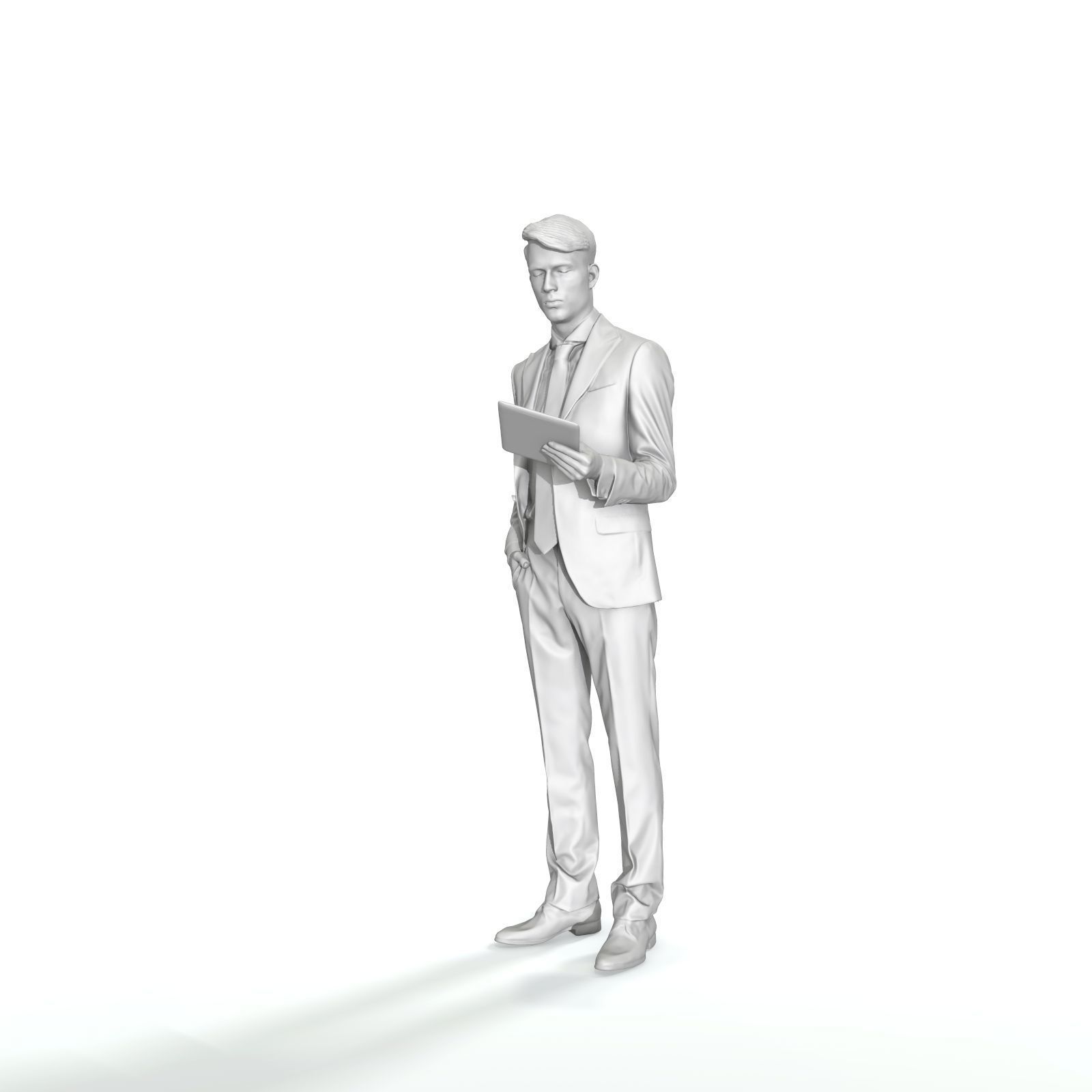 Standing Business Man Reading Tablet BMan0312-HD2-O02P01-S 3D model_32