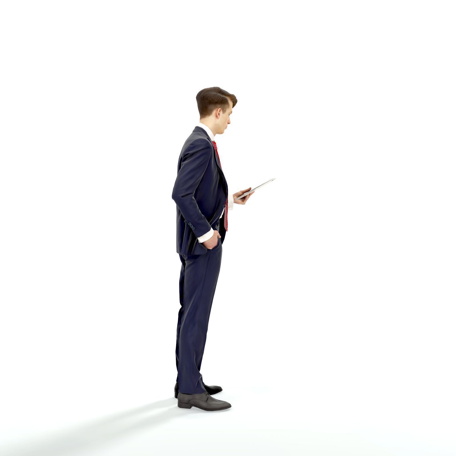 Standing Business Man Reading Tablet BMan0312-HD2-O02P01-S 3D model_34
