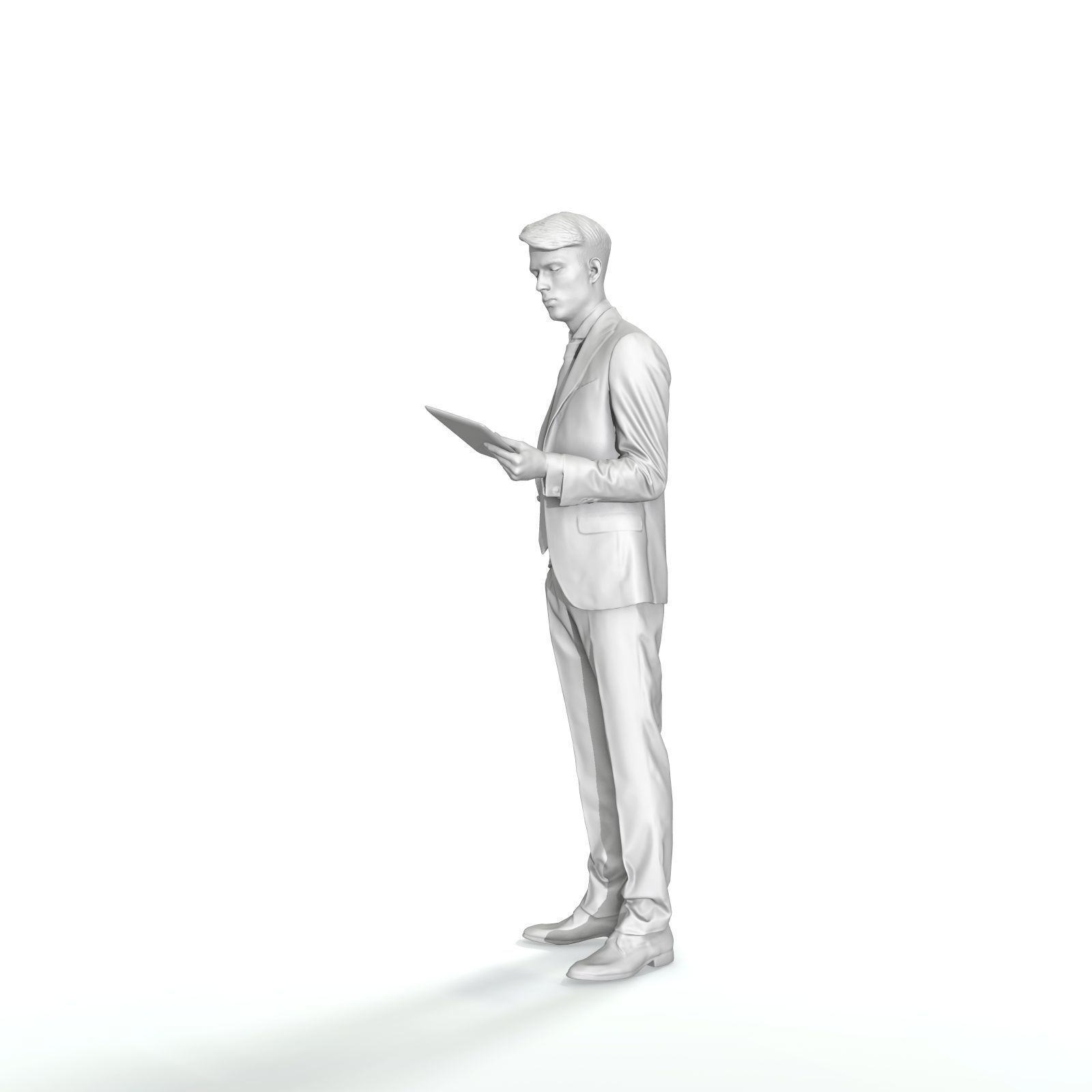 Standing Business Man Reading Tablet BMan0312-HD2-O02P01-S 3D model_72