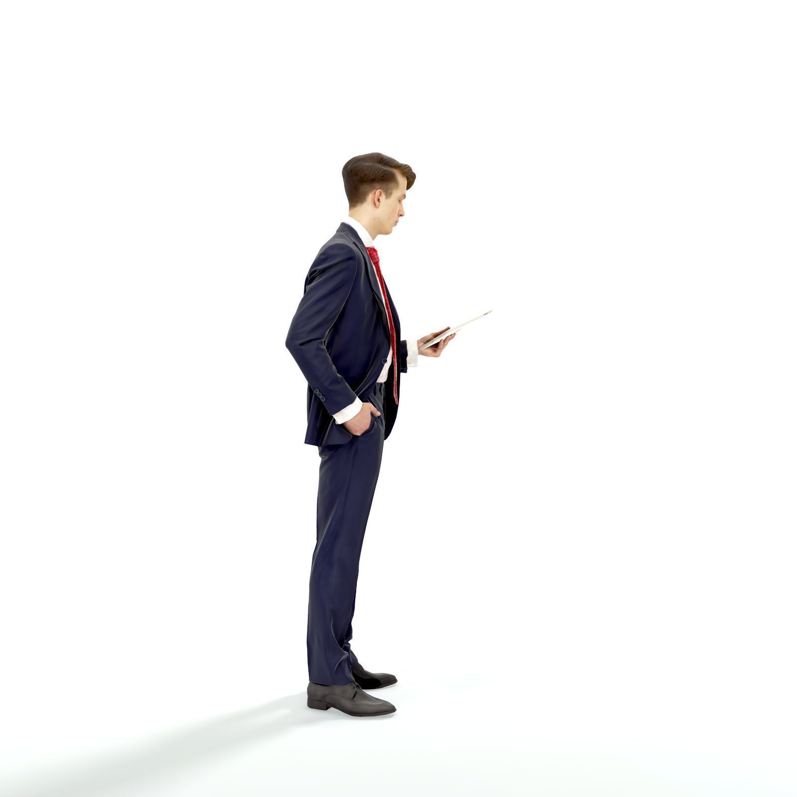Standing Business Man Reading Tablet BMan0312-HD2-O02P01-S 3D model_60