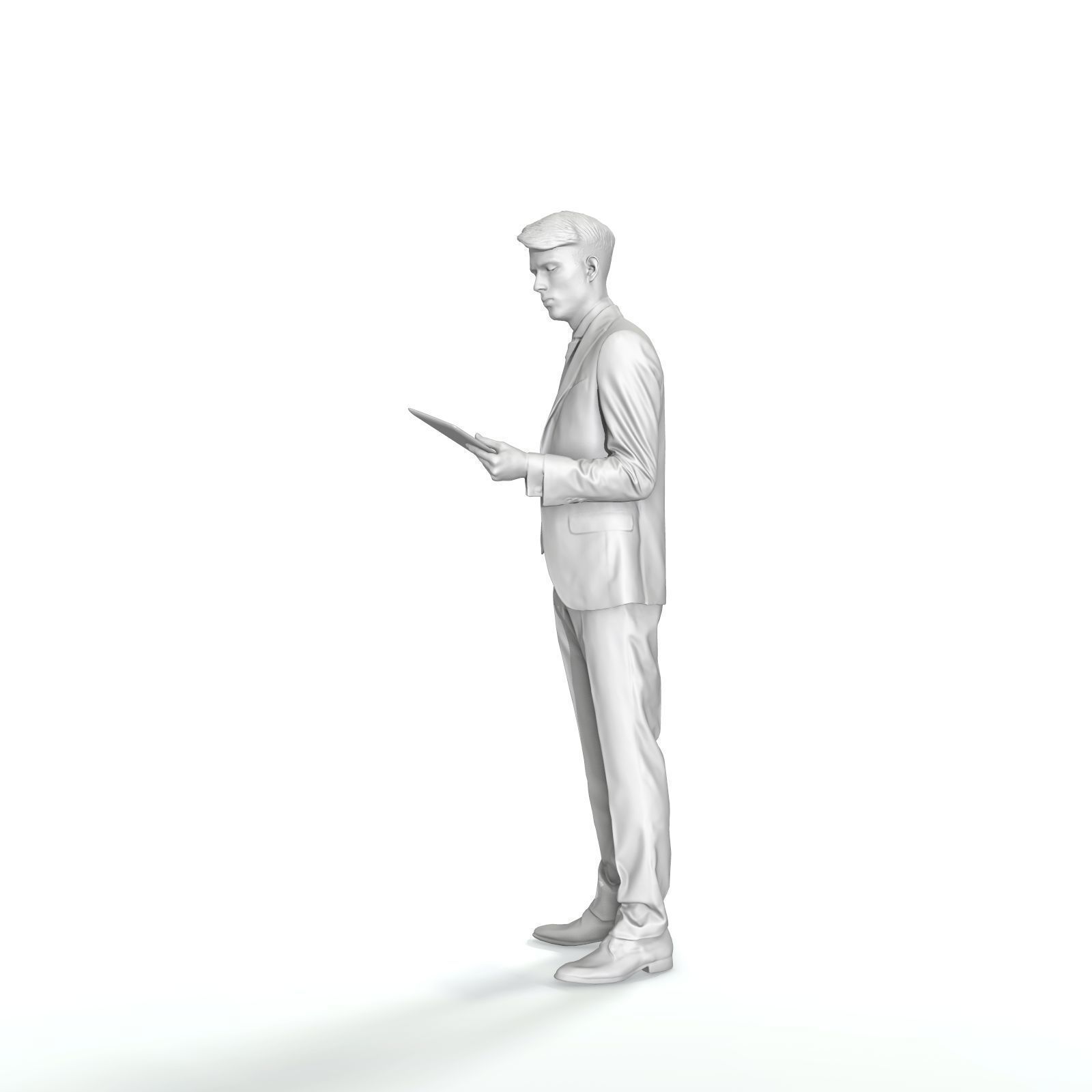 Standing Business Man Reading Tablet BMan0312-HD2-O02P01-S 3D model_12