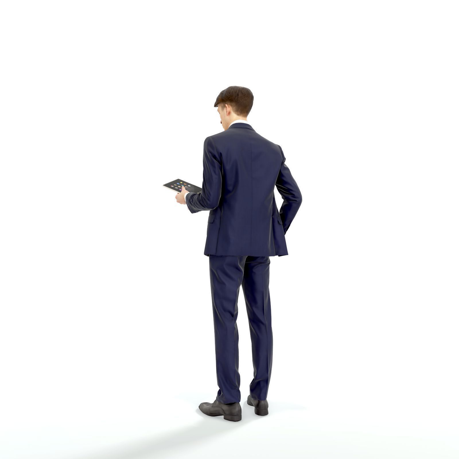 Standing Business Man Reading Tablet BMan0312-HD2-O02P01-S 3D model_44
