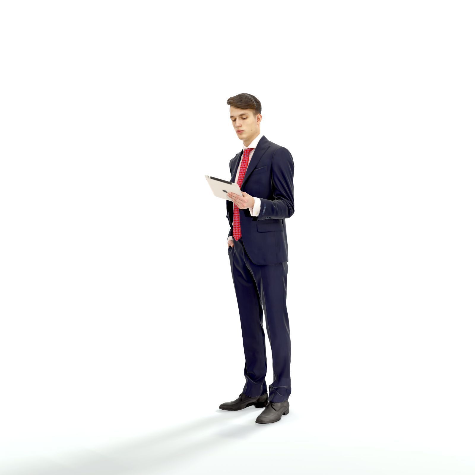 Standing Business Man Reading Tablet BMan0312-HD2-O02P01-S 3D model_47