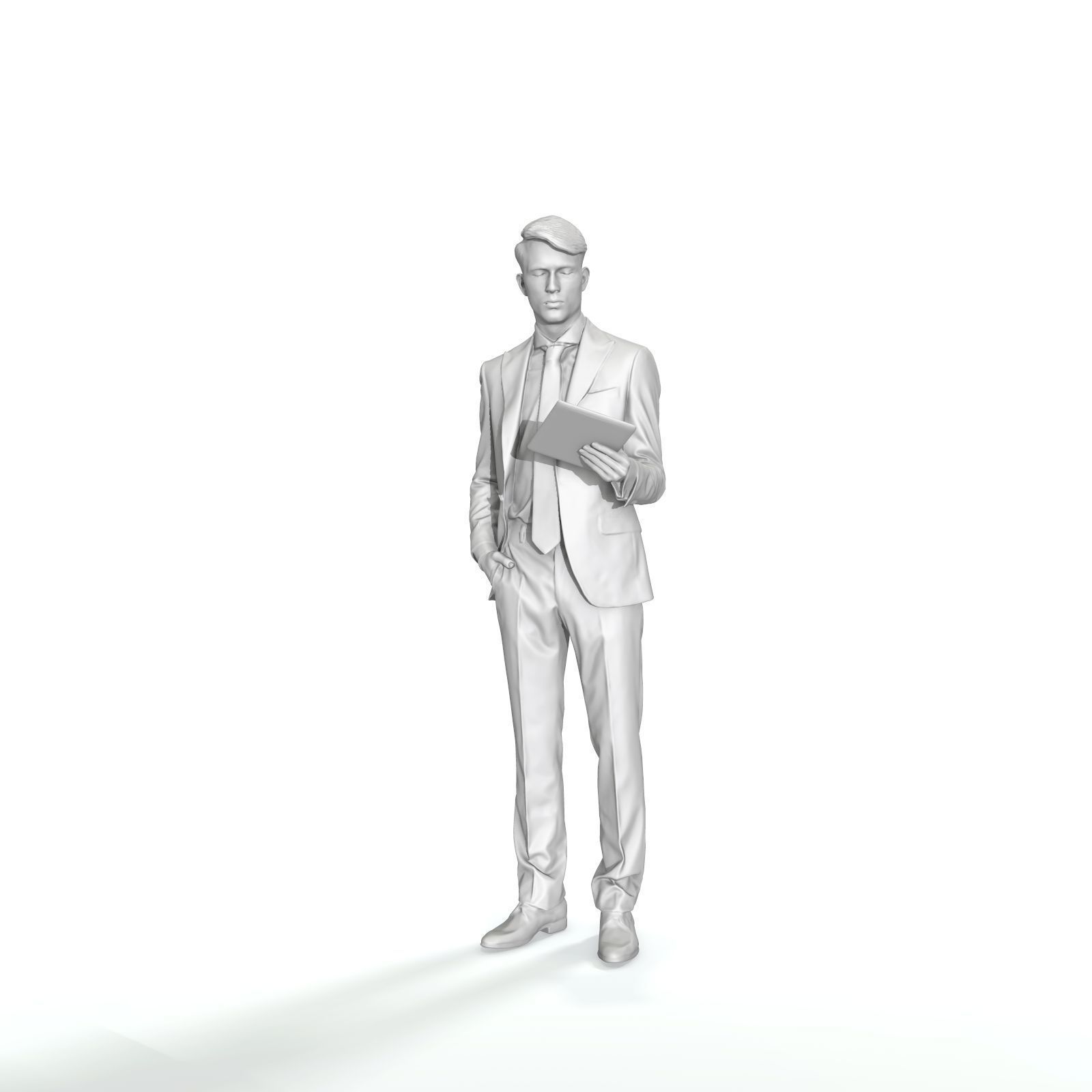Standing Business Man Reading Tablet BMan0312-HD2-O02P01-S 3D model_52