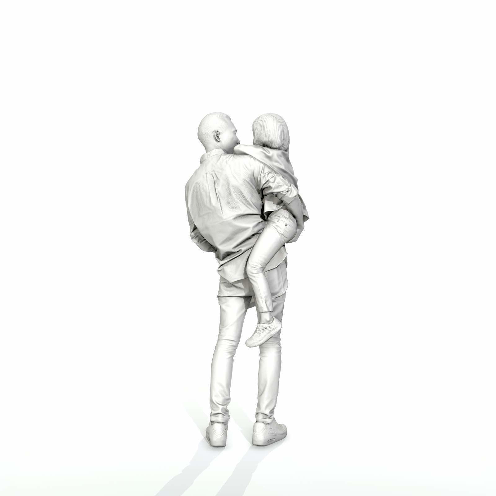 Happy Man Carrying Small Girl CFam0301-HD2-O01P01-S 3D model_24