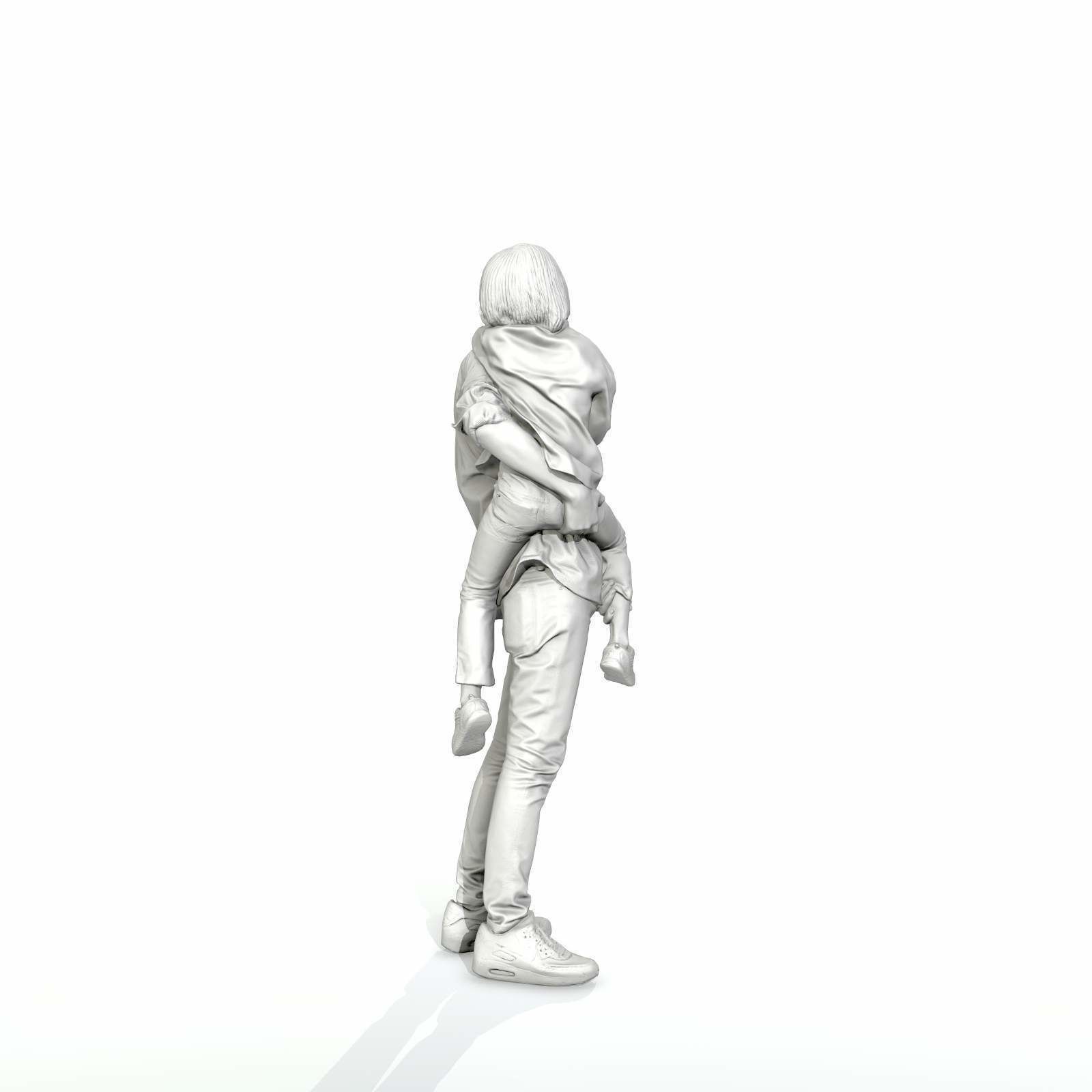 Happy Man Carrying Small Girl CFam0301-HD2-O01P01-S 3D model_27