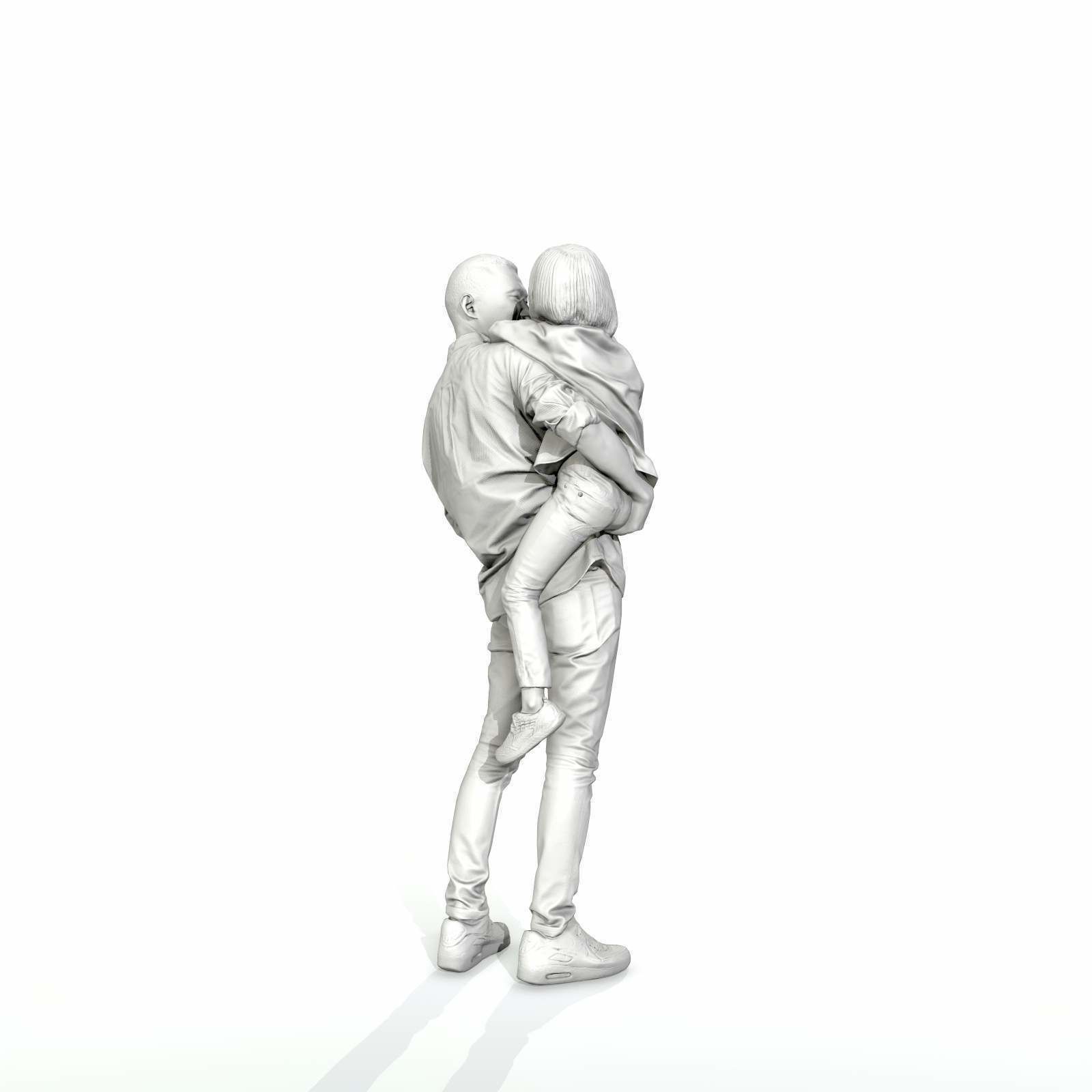 Happy Man Carrying Small Girl CFam0301-HD2-O01P01-S 3D model_13
