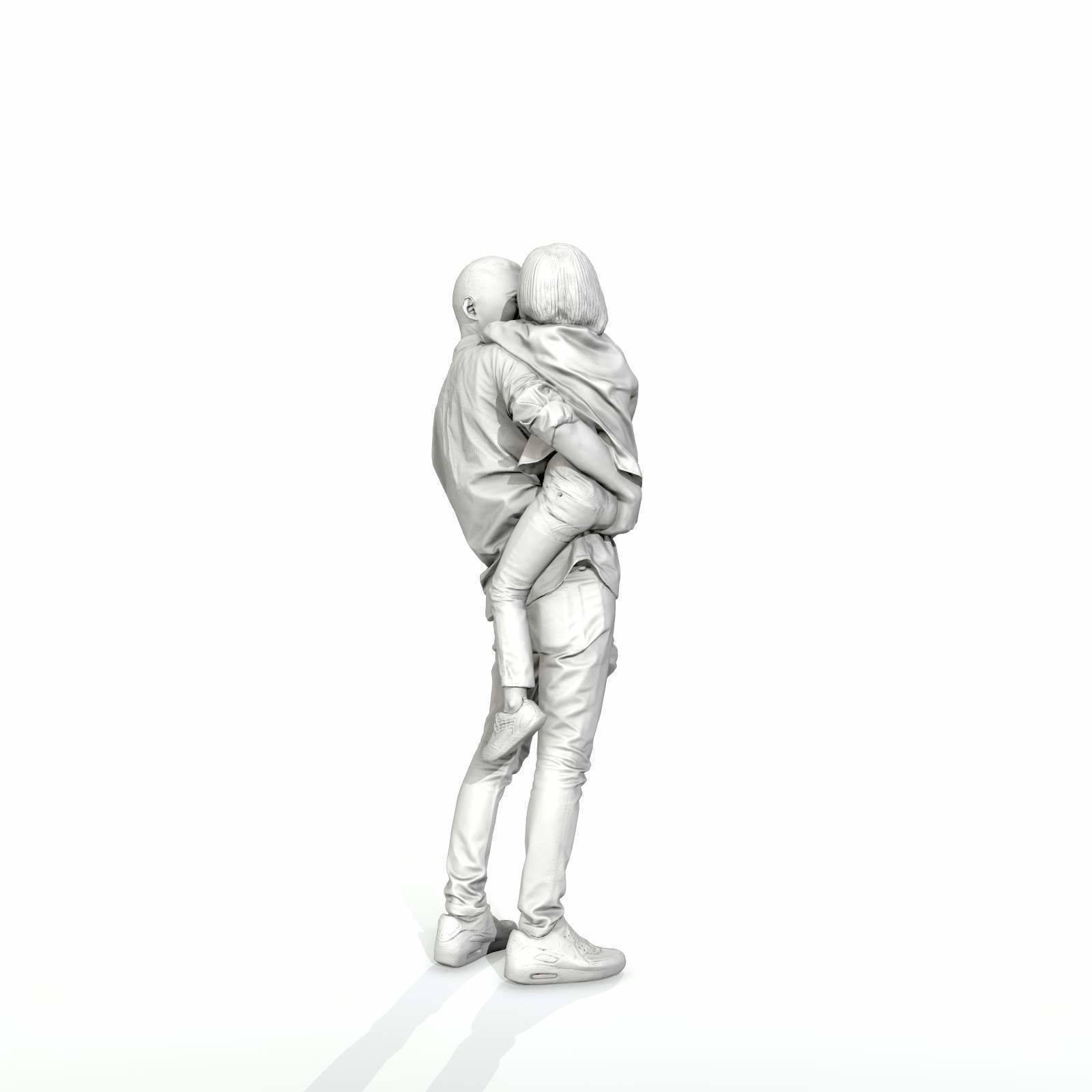 Happy Man Carrying Small Girl CFam0301-HD2-O01P01-S 3D model_30