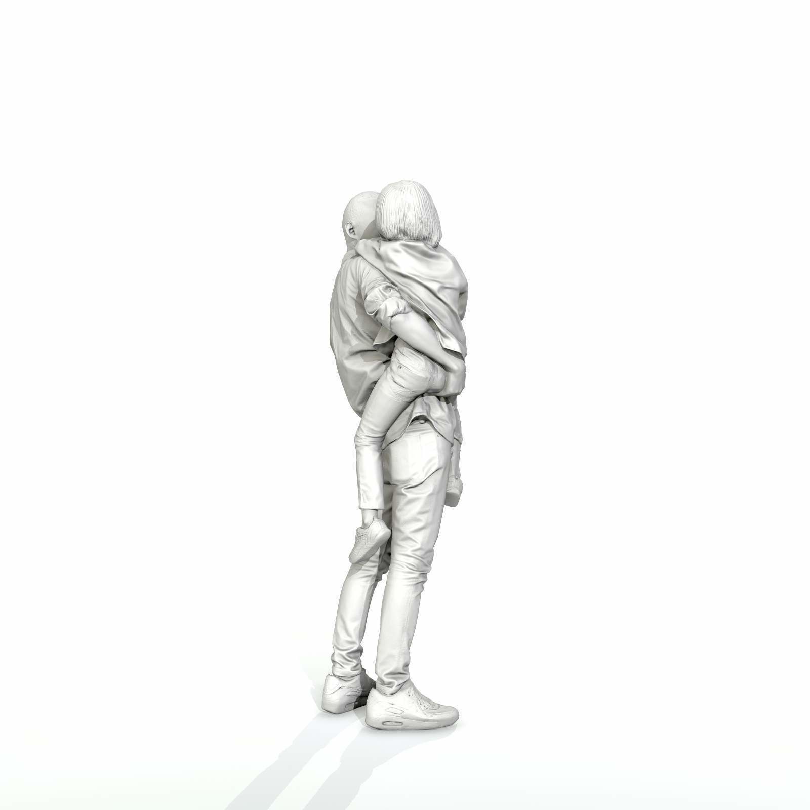Happy Man Carrying Small Girl CFam0301-HD2-O01P01-S 3D model_40