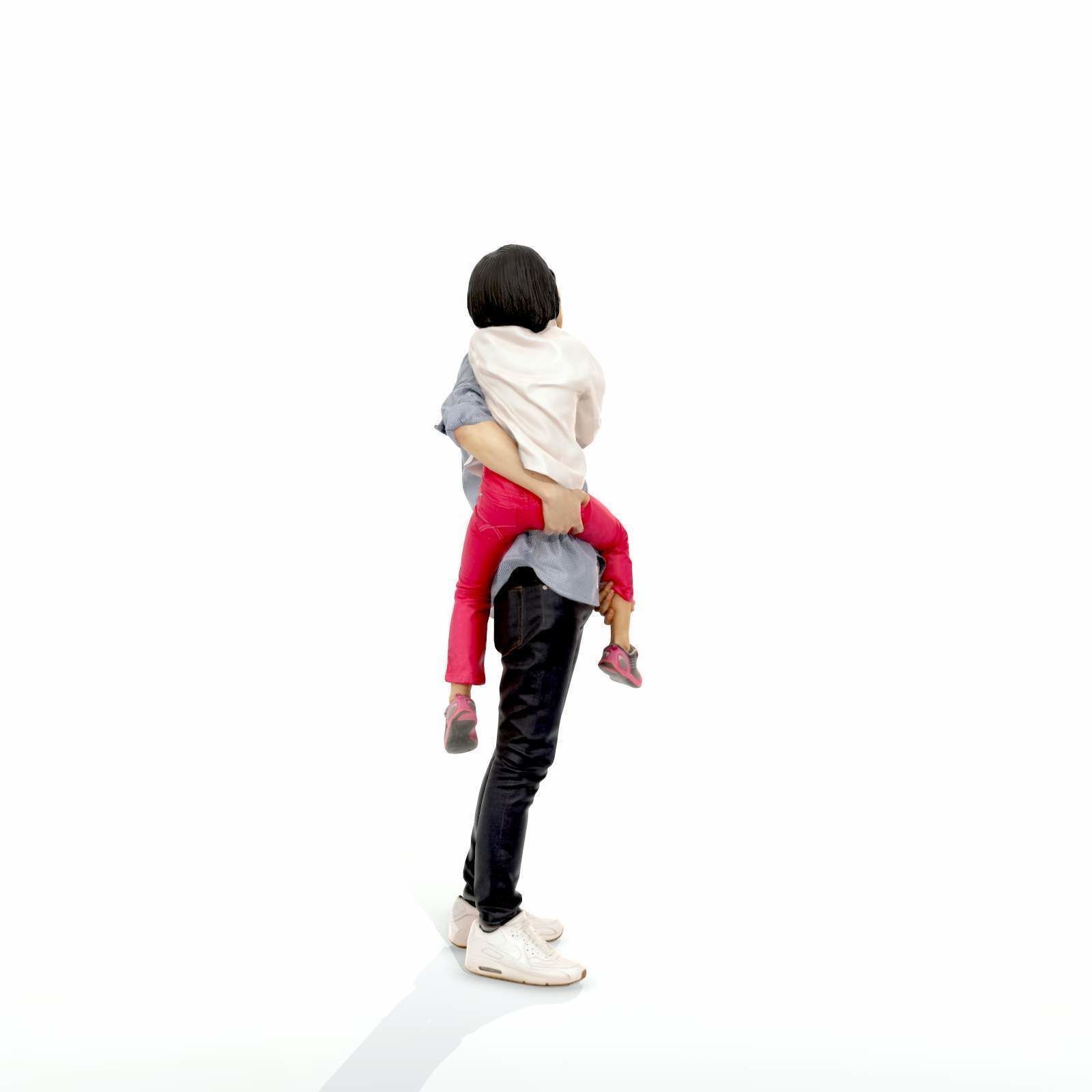 Happy Man Carrying Small Girl CFam0301-HD2-O01P01-S 3D model_32