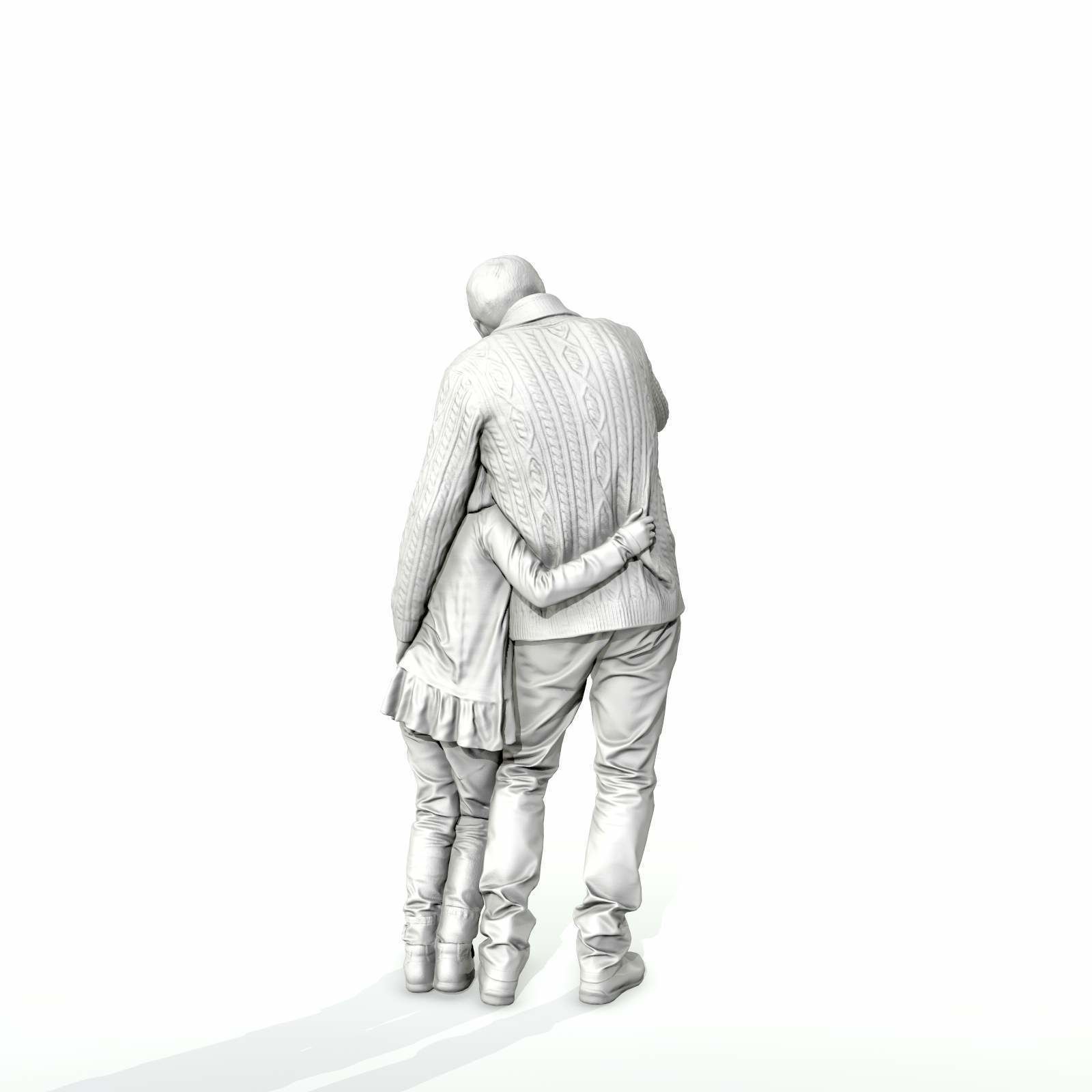 Man Showing Something to Little Girl CFam0001-HD2-O01P01-S 3D model_56