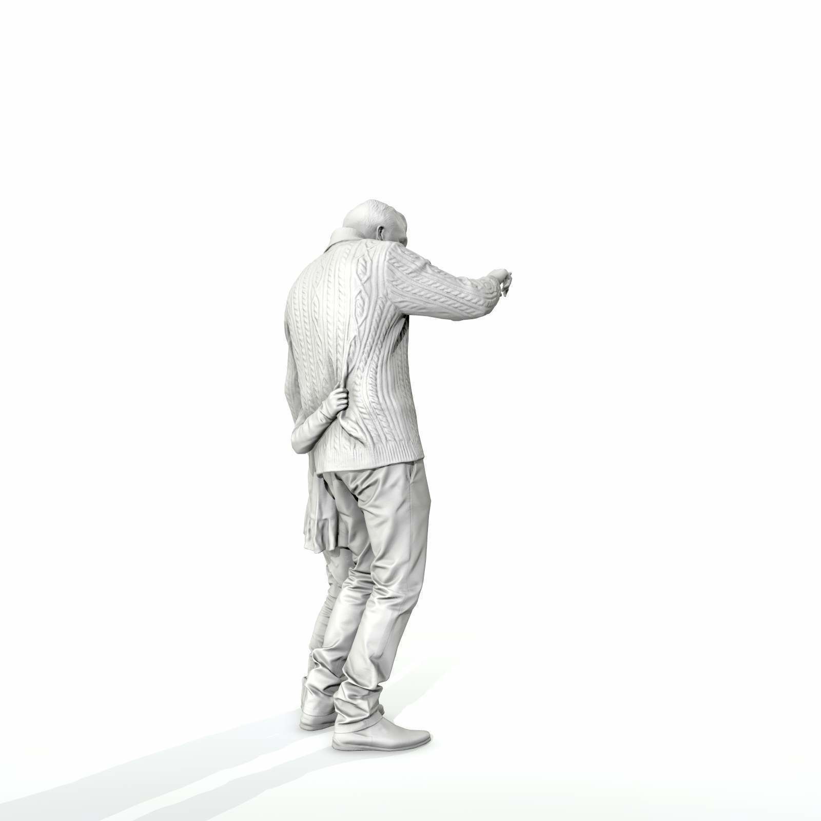 Man Showing Something to Little Girl CFam0001-HD2-O01P01-S 3D model_5